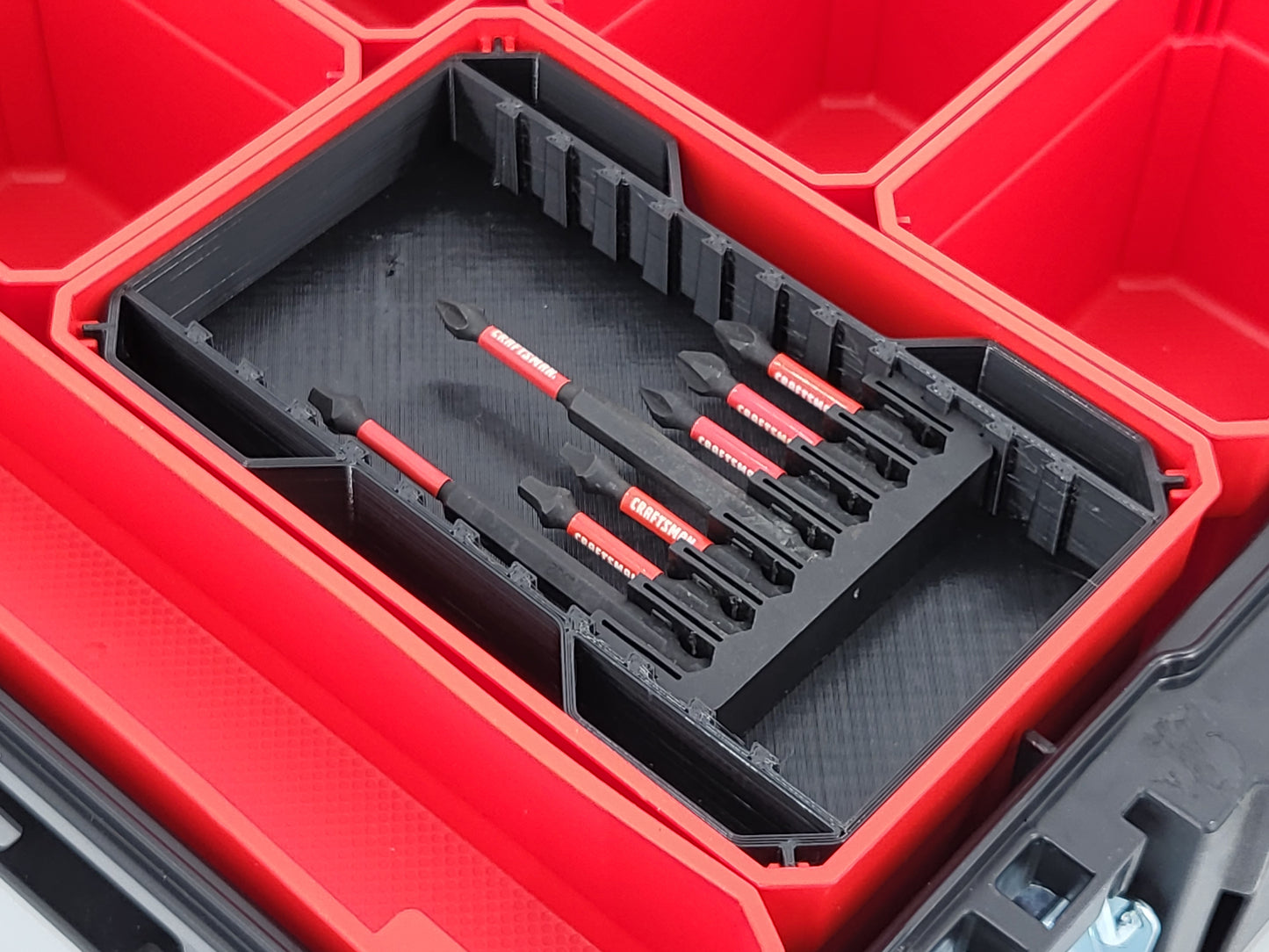 Craftsman VERSASTACK Organizer Compatible Bit Holder Bin - Black