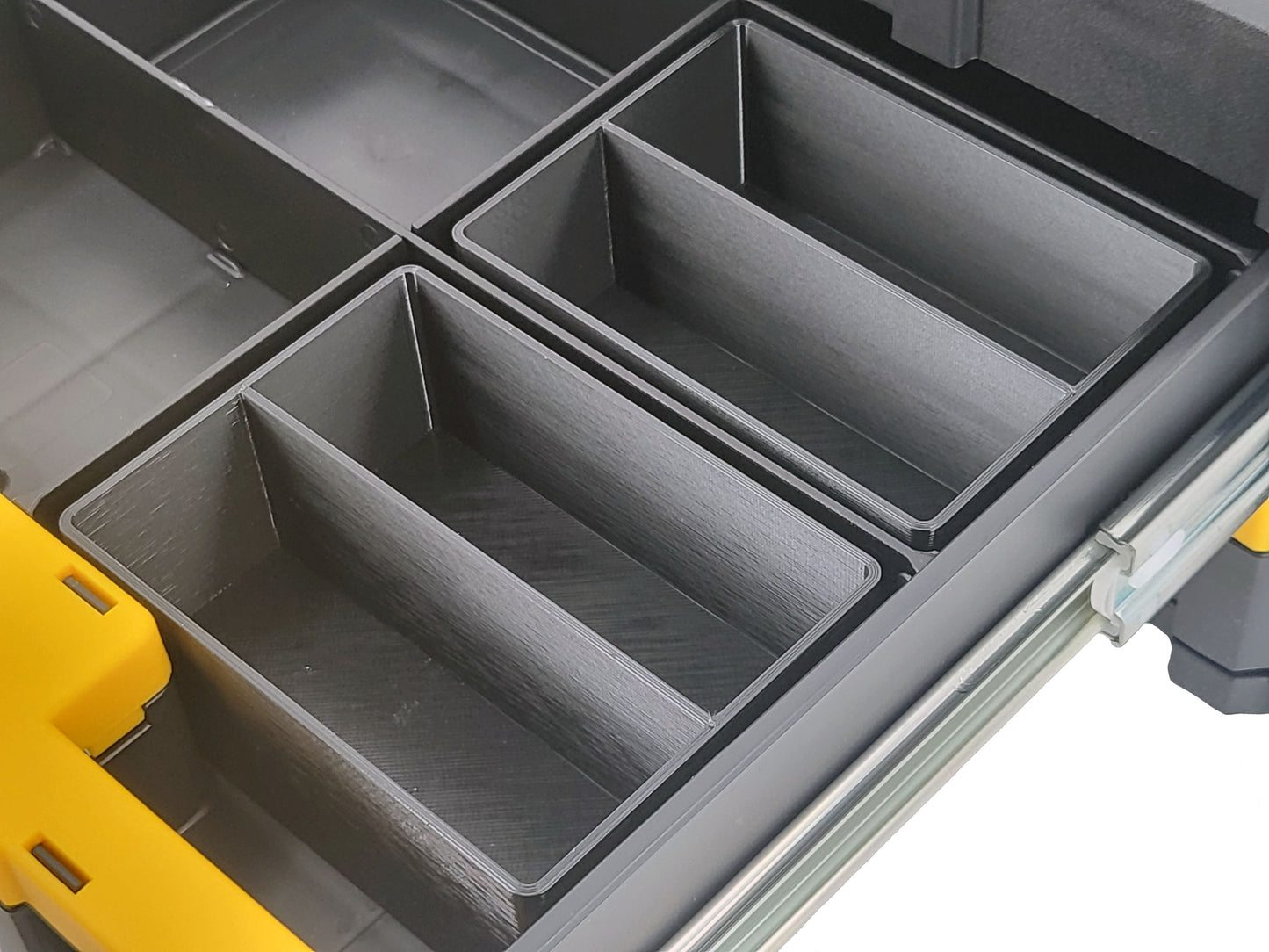 Dewalt TSTAK 2-Drawer Tool Box Compatible Small Nesting Bins - Black