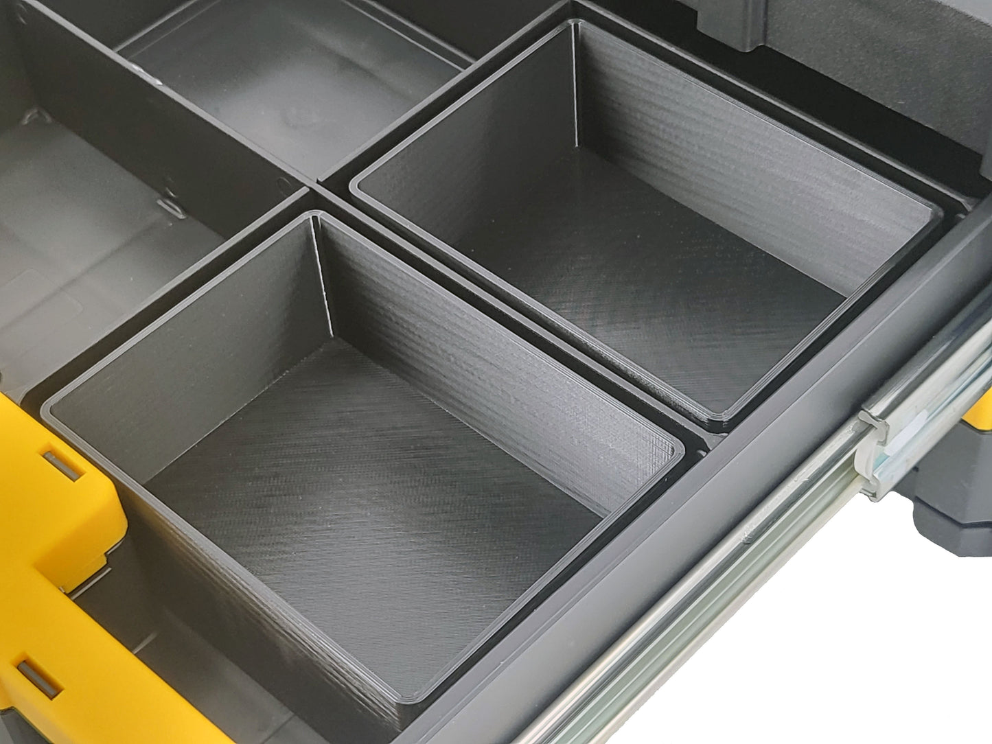 Dewalt TSTAK 2-Drawer Tool Box Compatible Small Nesting Bins - Black