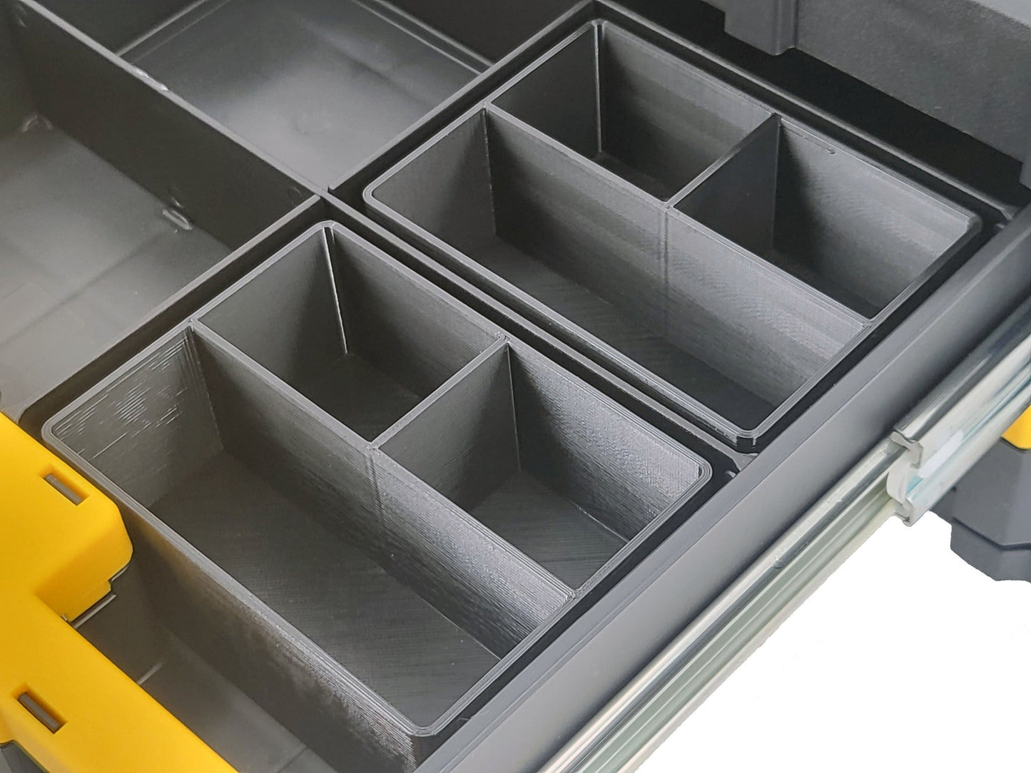 Dewalt TSTAK 2-Drawer Tool Box Compatible Small Nesting Bins - Black