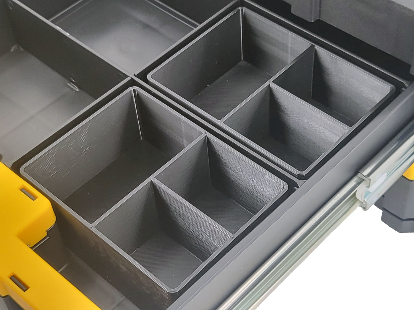 Dewalt TSTAK 2-Drawer Tool Box Compatible Small Nesting Bins - Black
