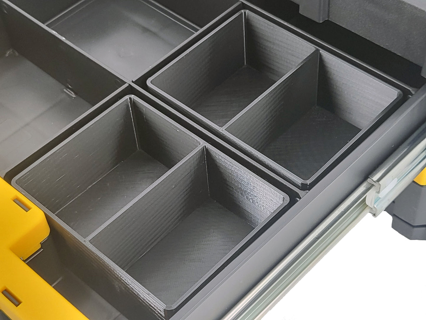 Dewalt TSTAK 2-Drawer Tool Box Compatible Small Nesting Bins - Black