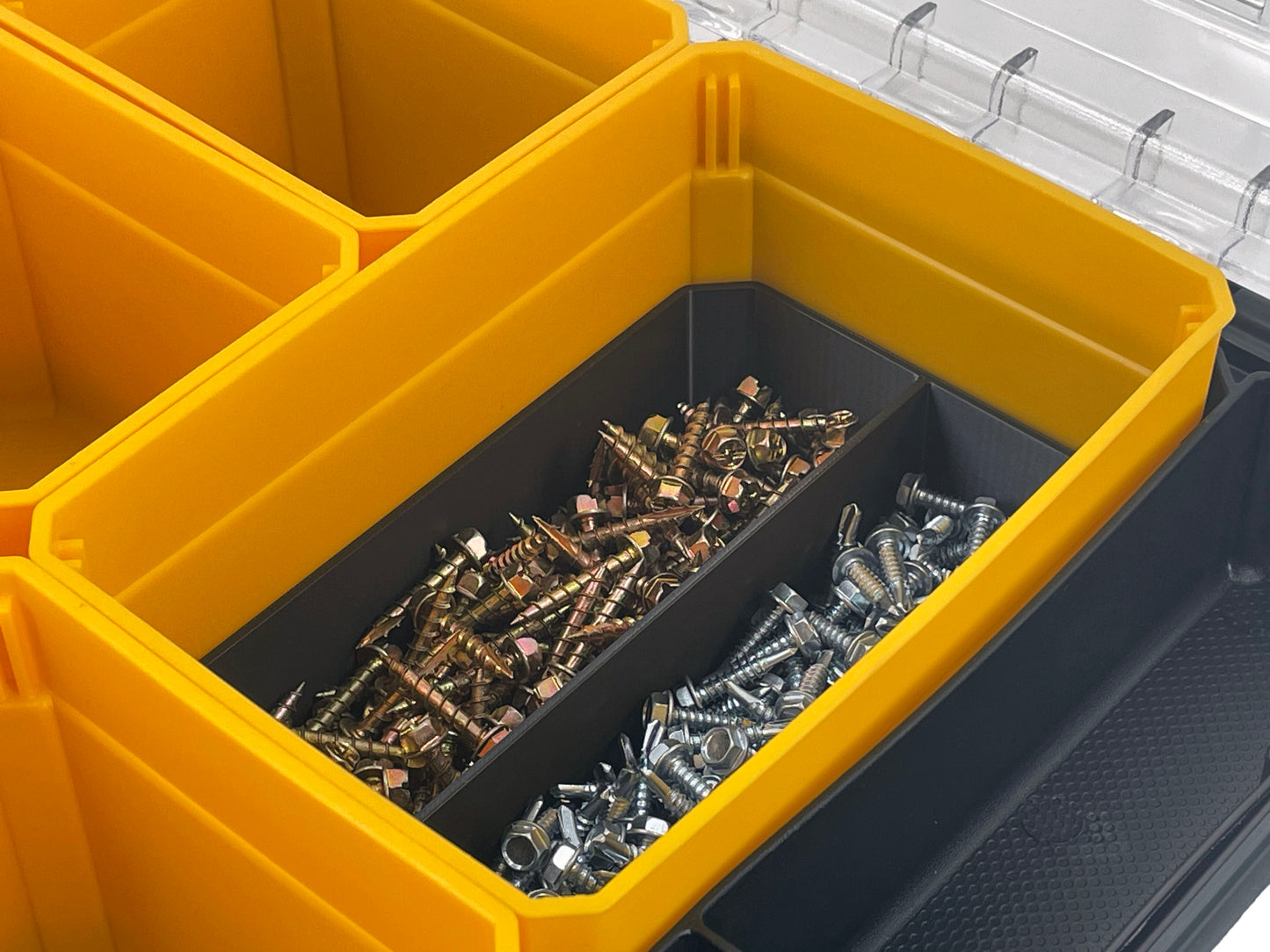 Dewalt TSTAK Organizer Compatible Large Nesting Bin Set - Black