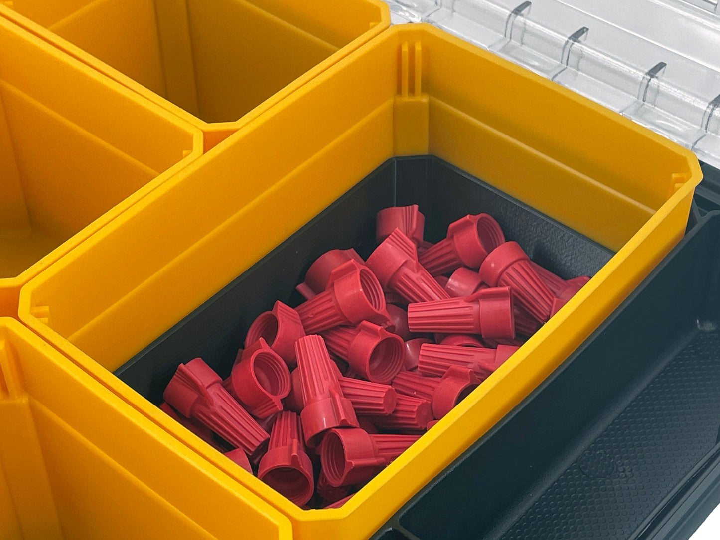Dewalt TSTAK Organizer Compatible Large Nesting Bin Set - Black