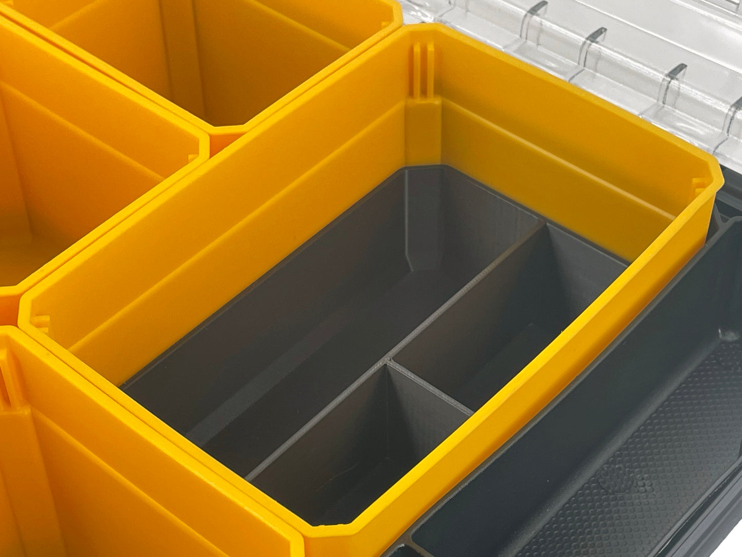Dewalt TSTAK Organizer Compatible Large Nesting Bin Set - Black