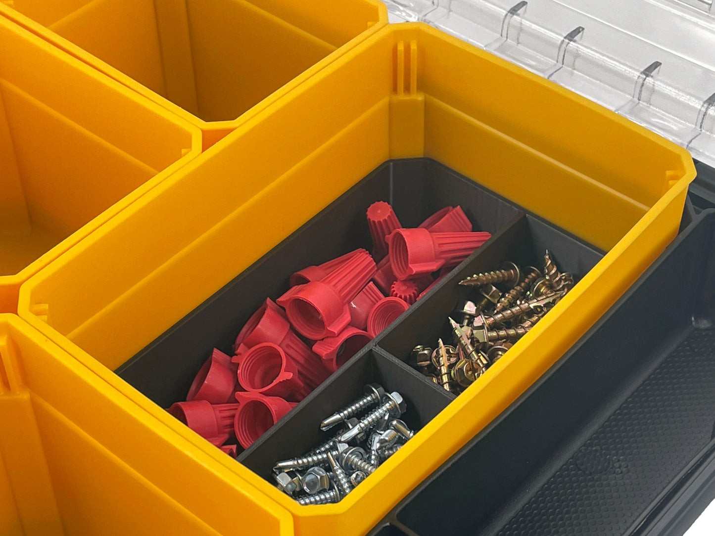 Dewalt TSTAK Organizer Compatible Large Nesting Bin Set - Black