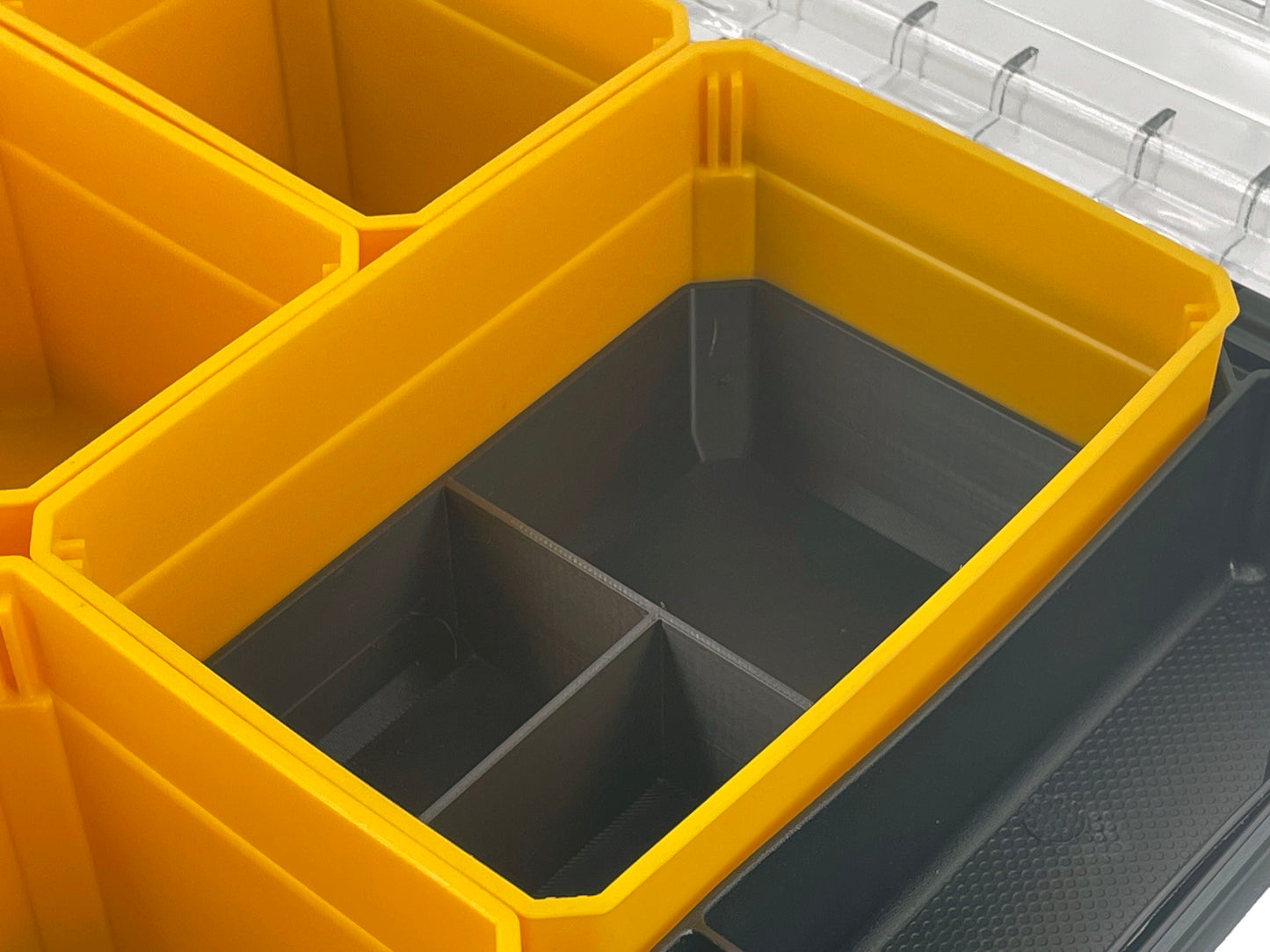 Dewalt TSTAK Organizer Compatible Large Nesting Bin Set - Black