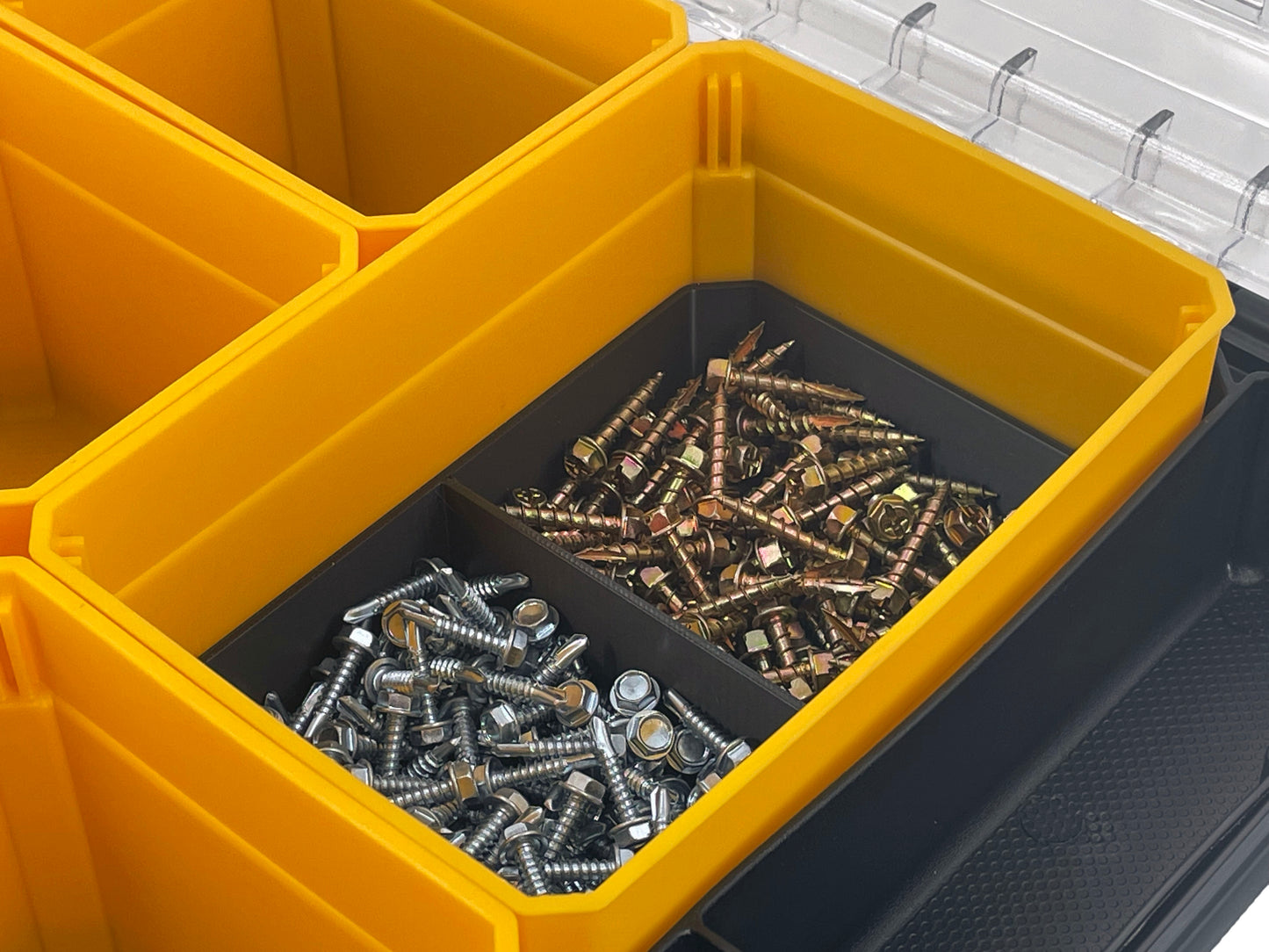 Dewalt TSTAK Organizer Compatible Large Nesting Bin Set - Black