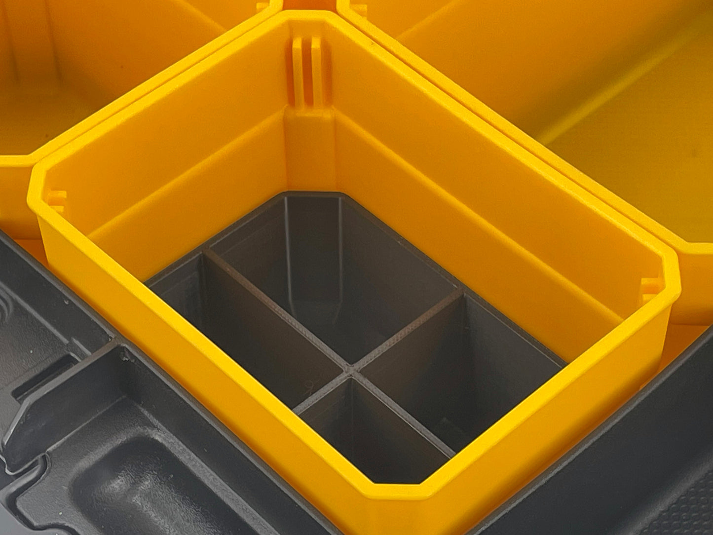 Dewalt TSTAK Organizer Compatible Small Nesting Bin Set - Black