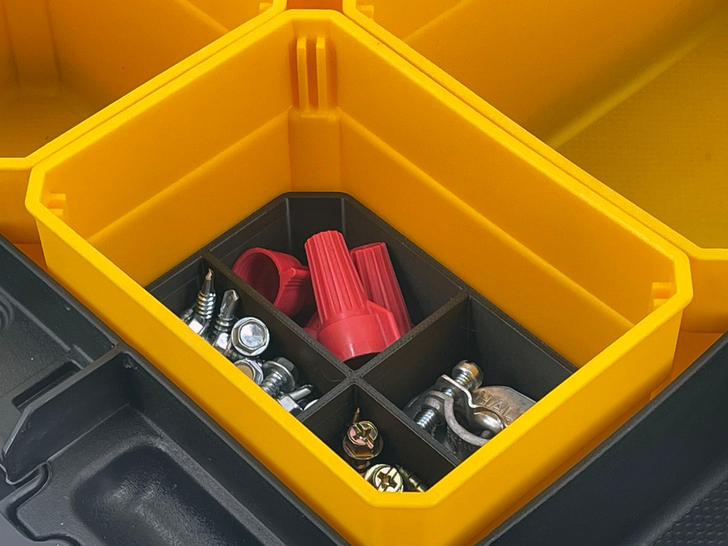 Dewalt TSTAK Organizer Compatible Small Nesting Bin Set - Black