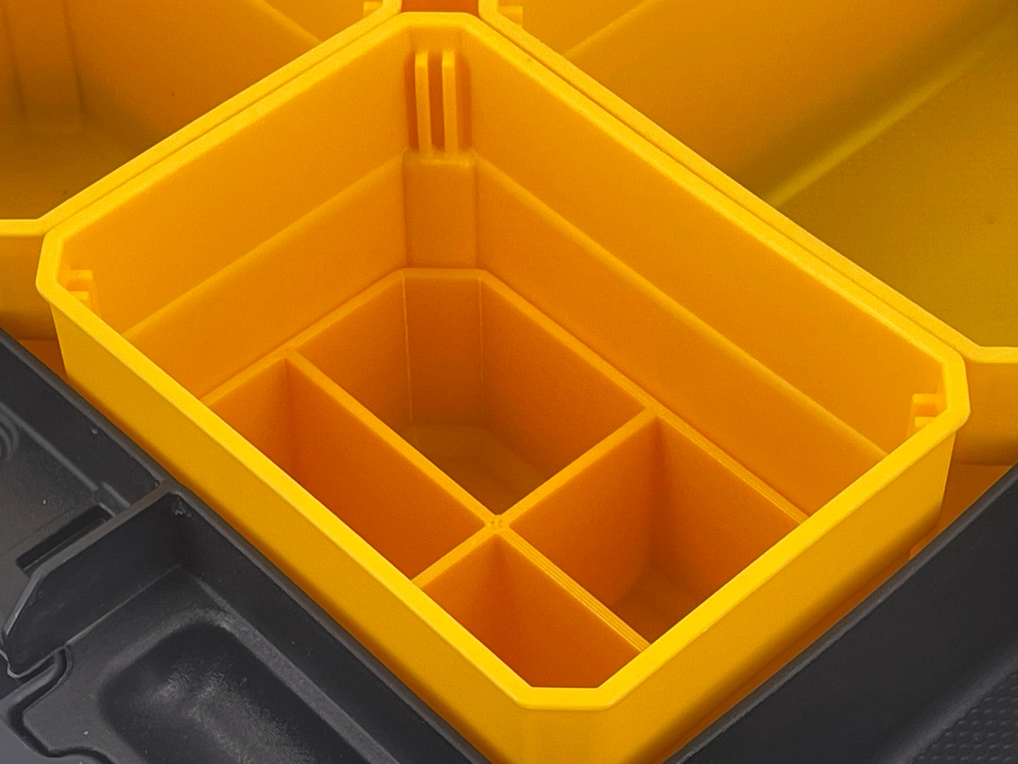 Dewalt TSTAK Organizer Compatible Small Nesting Bin Set - Yellow