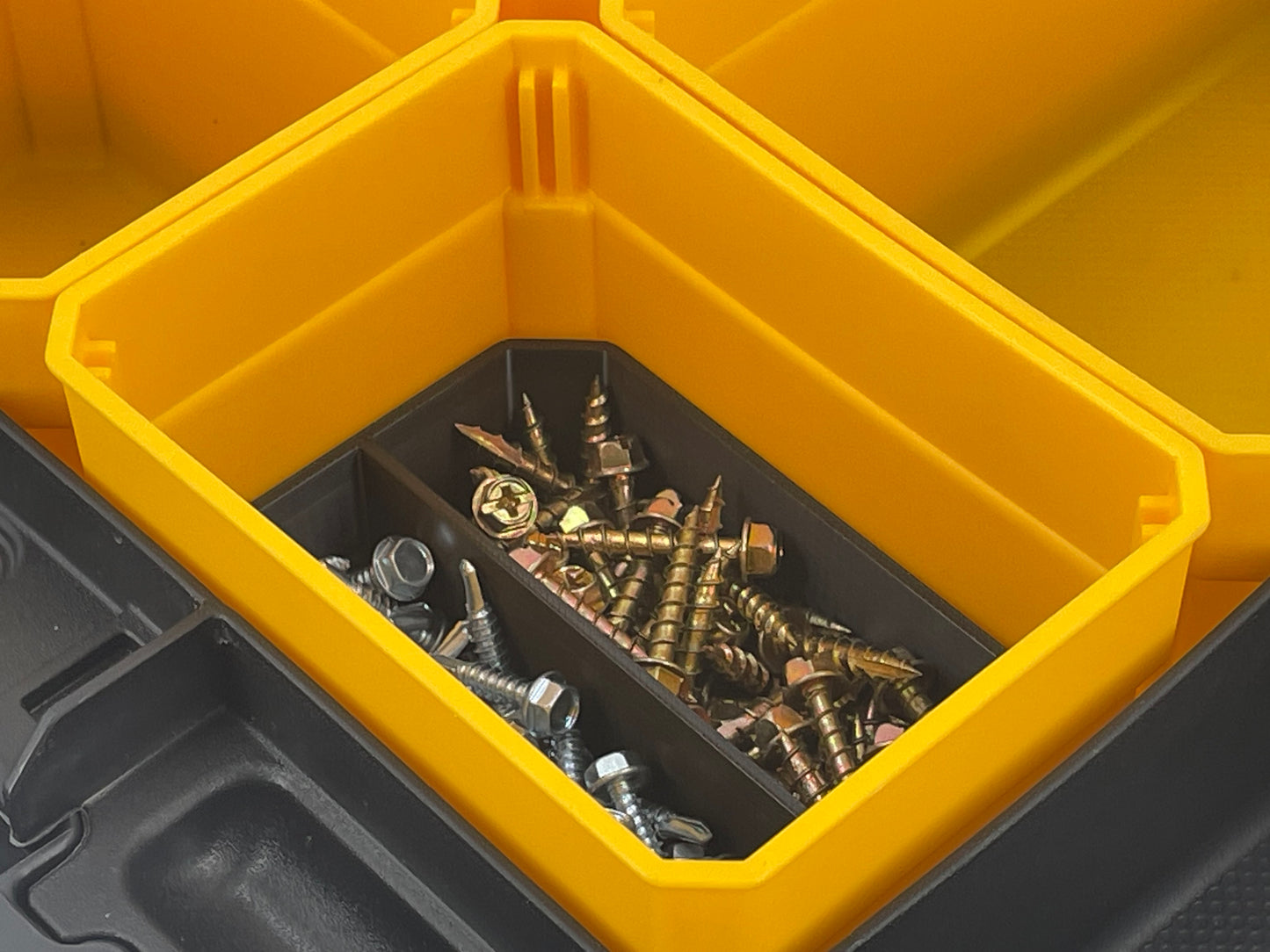 Dewalt TSTAK Organizer Compatible Small Nesting Bin Set - Black