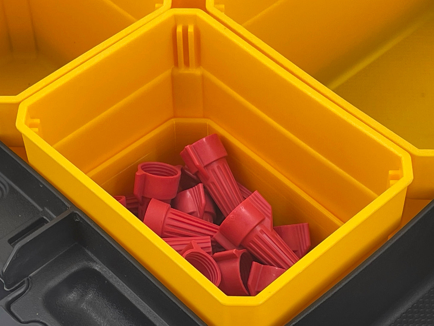 Dewalt TSTAK Organizer Compatible Small Nesting Bin Set - Yellow