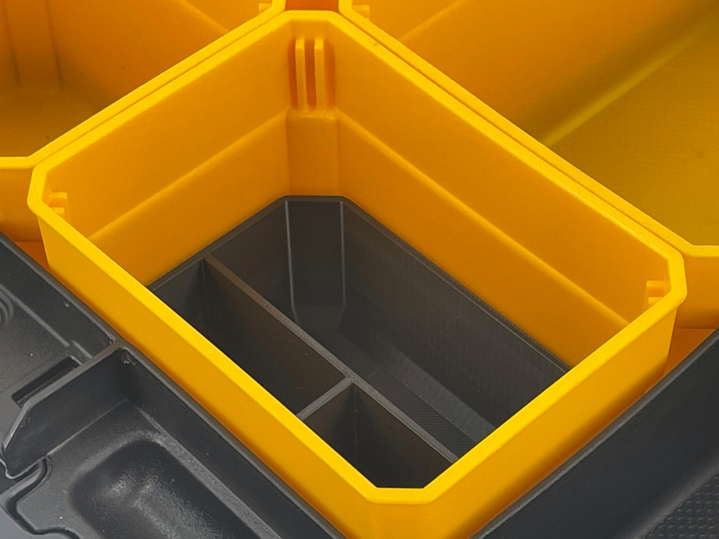 Dewalt TSTAK Organizer Compatible Small Nesting Bin Set - Black
