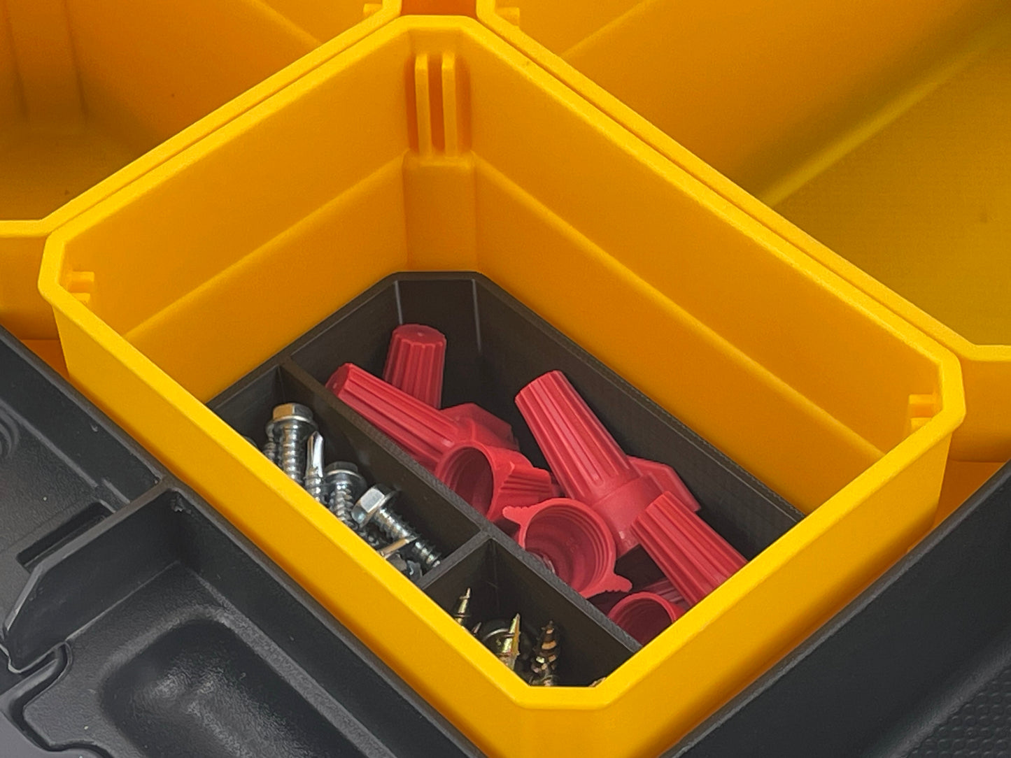 Dewalt TSTAK Organizer Compatible Small Nesting Bin Set - Black