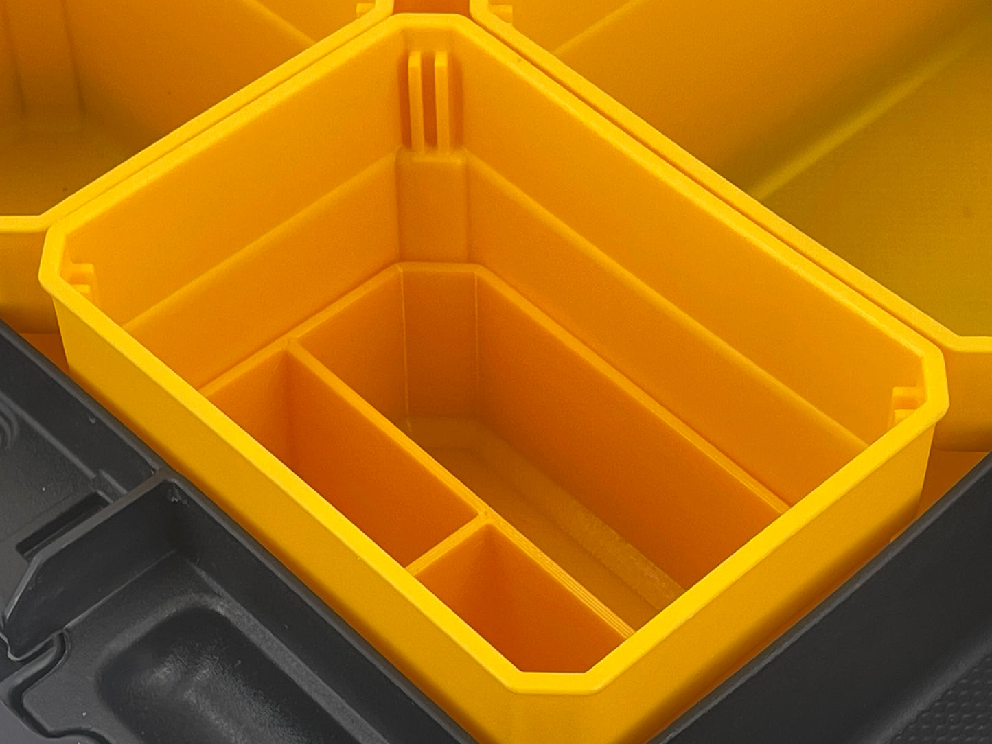 Dewalt TSTAK Organizer Compatible Small Nesting Bin Set - Yellow