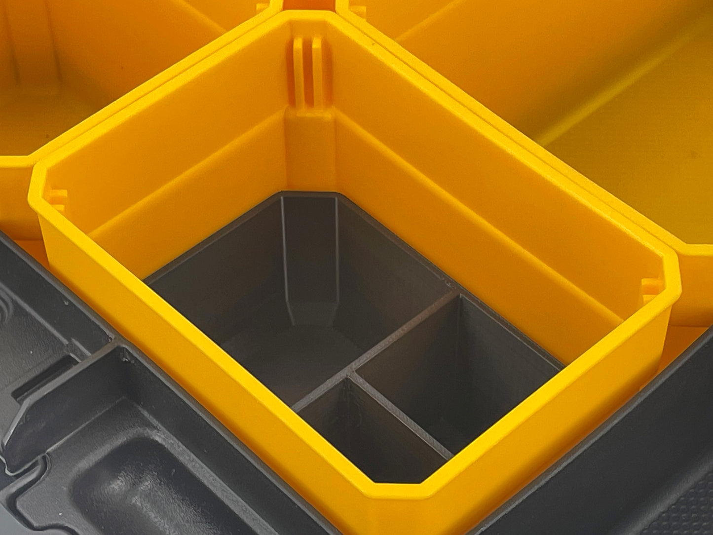 Dewalt TSTAK Organizer Compatible Small Nesting Bin Set - Black