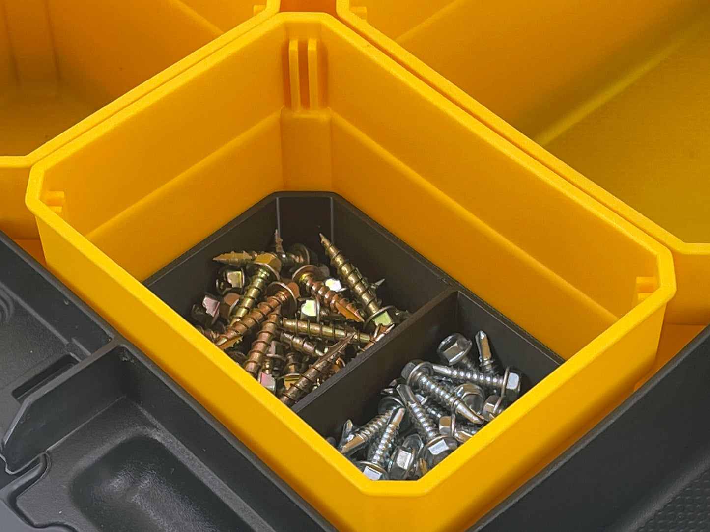 Dewalt TSTAK Organizer Compatible Small Nesting Bin Set - Black