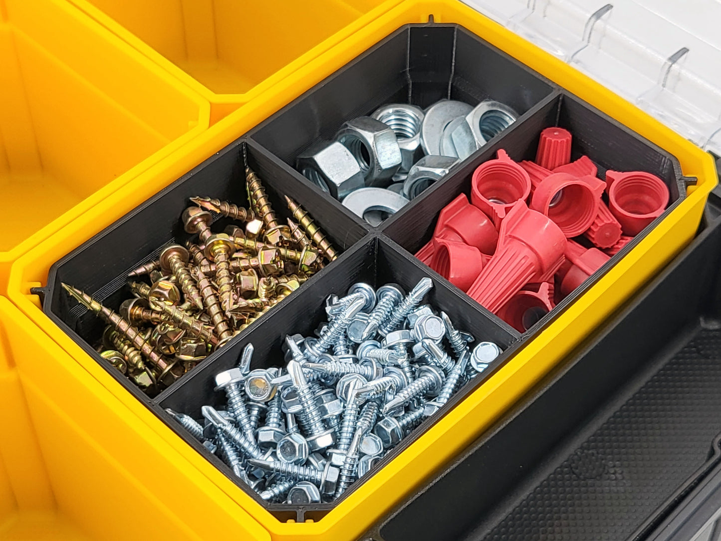 DeWalt TSTAK Organizer Compatible Large Nesting Bin - Black