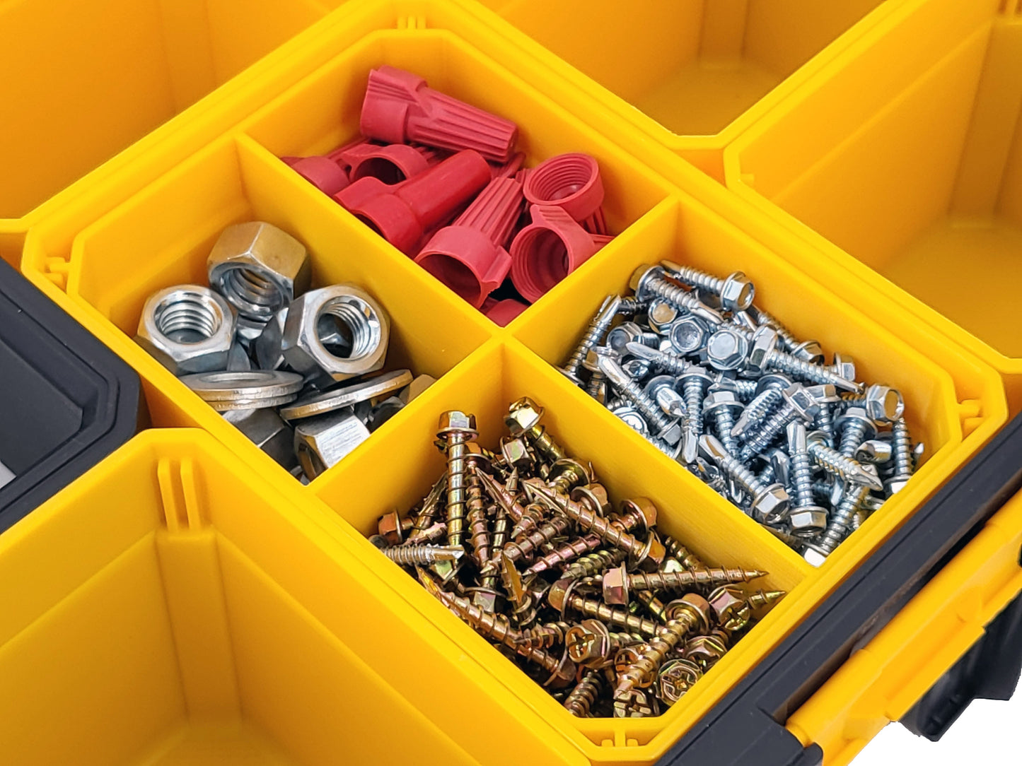 DeWalt Deep Pro Organizer Compatible Large Nesting Bin - Yellow