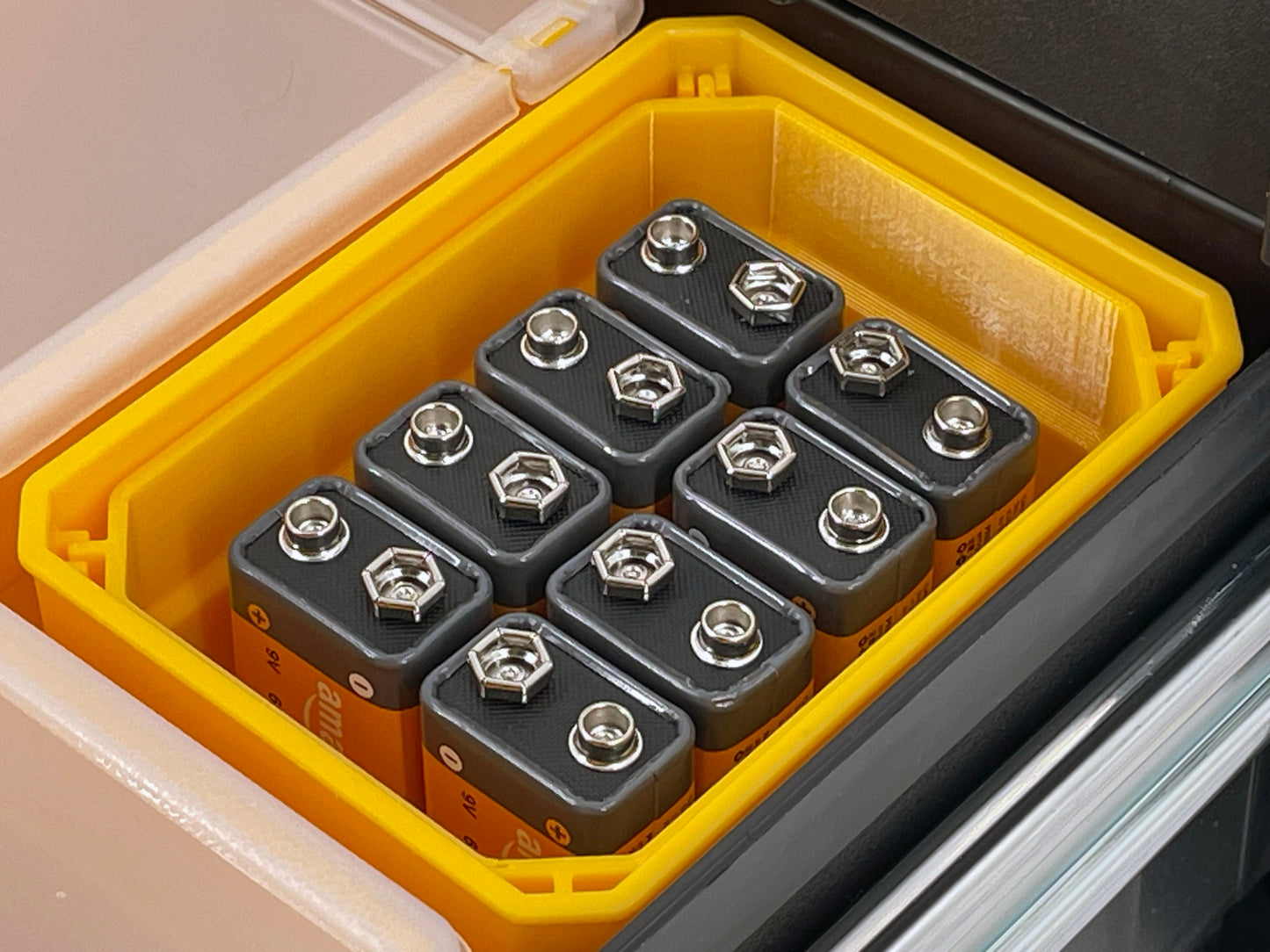 Dewalt TSTAK Single Deep Drawer Tool Compatible AA AAA C D 9V Battery Insert Bin