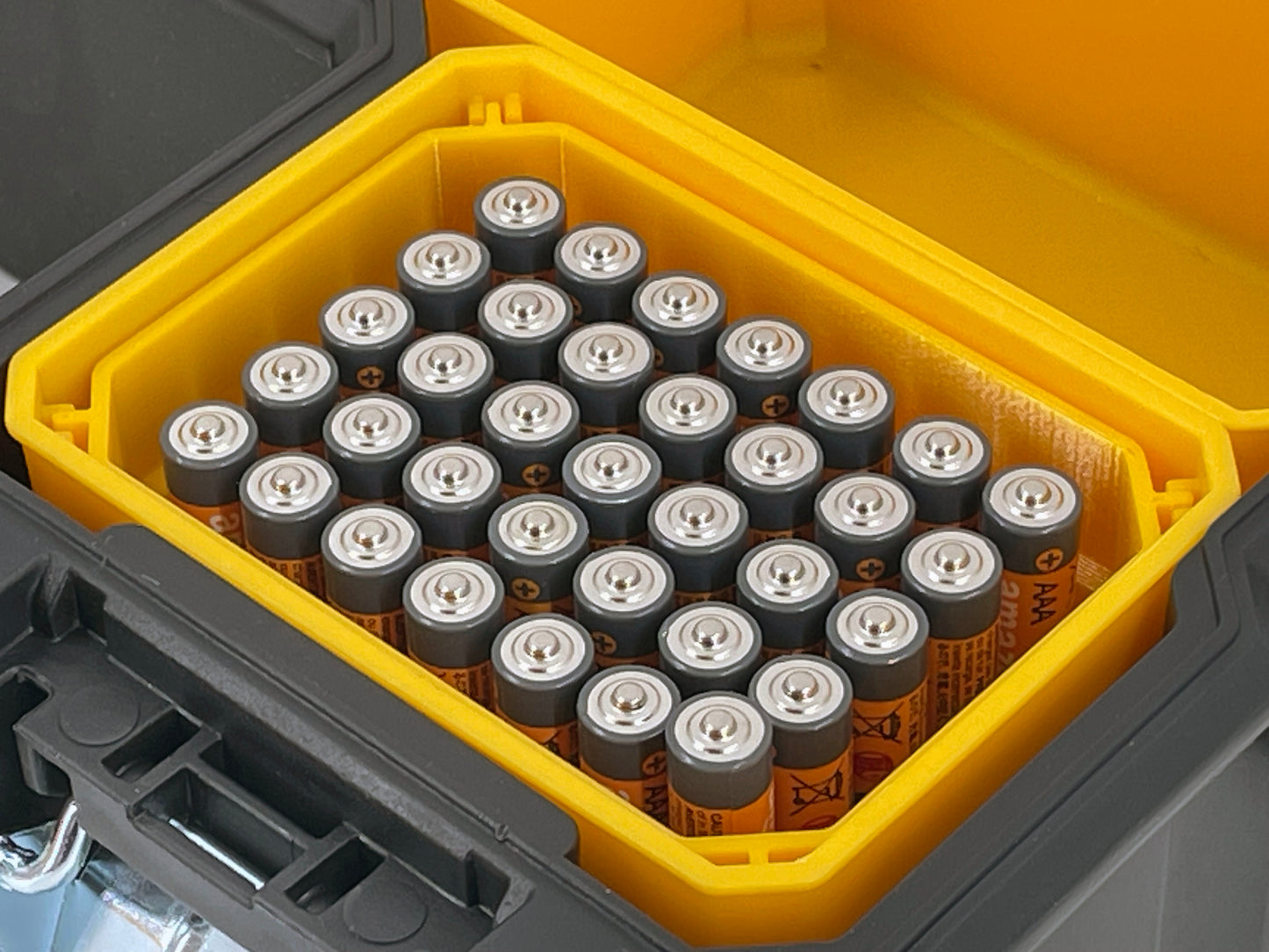 Dewalt Deep Pro Organizer Compatible AA AAA C D 9V Battery Insert Bin