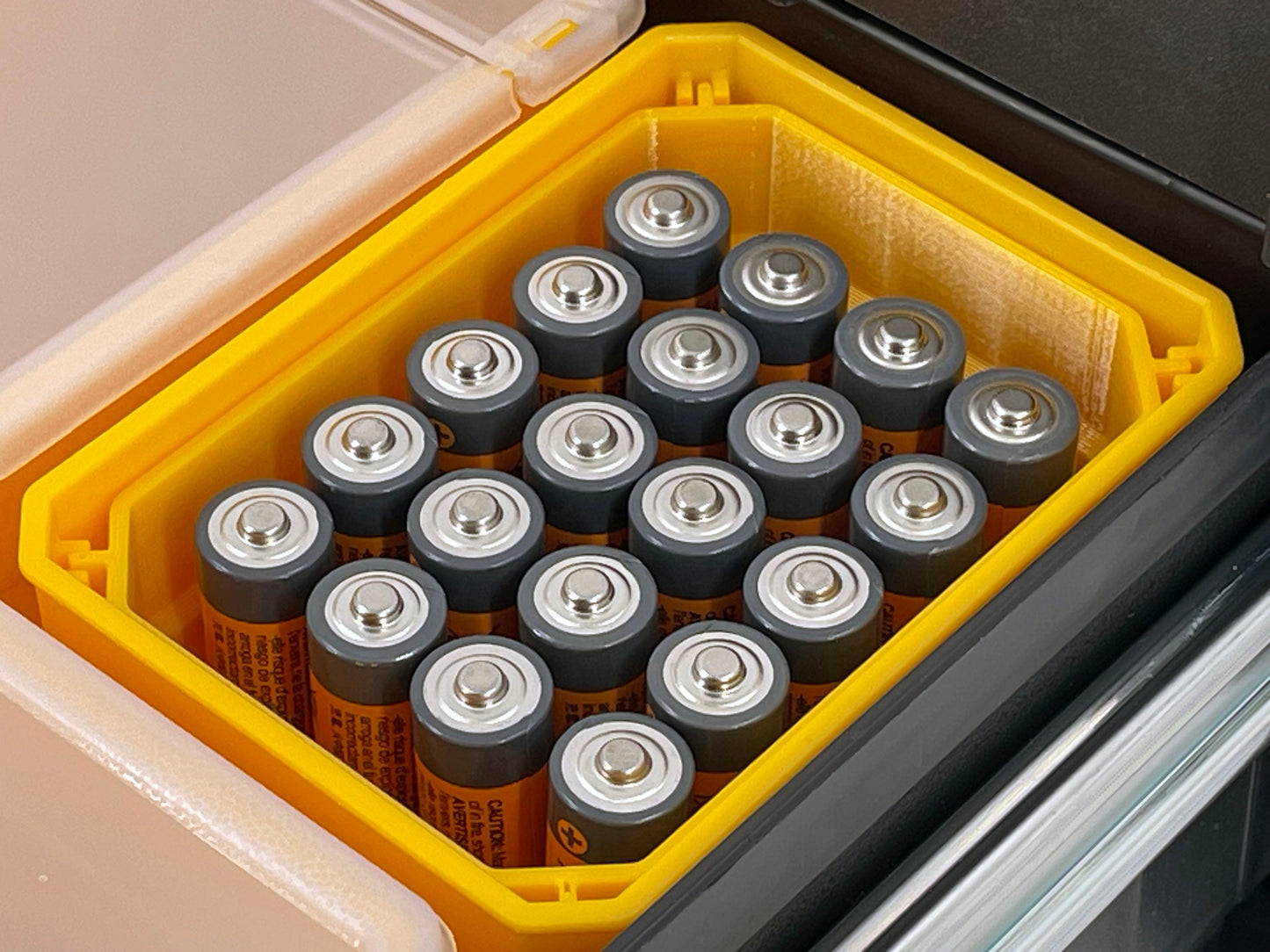 Dewalt TSTAK Single Deep Drawer Tool Compatible AA AAA C D 9V Battery Insert Bin