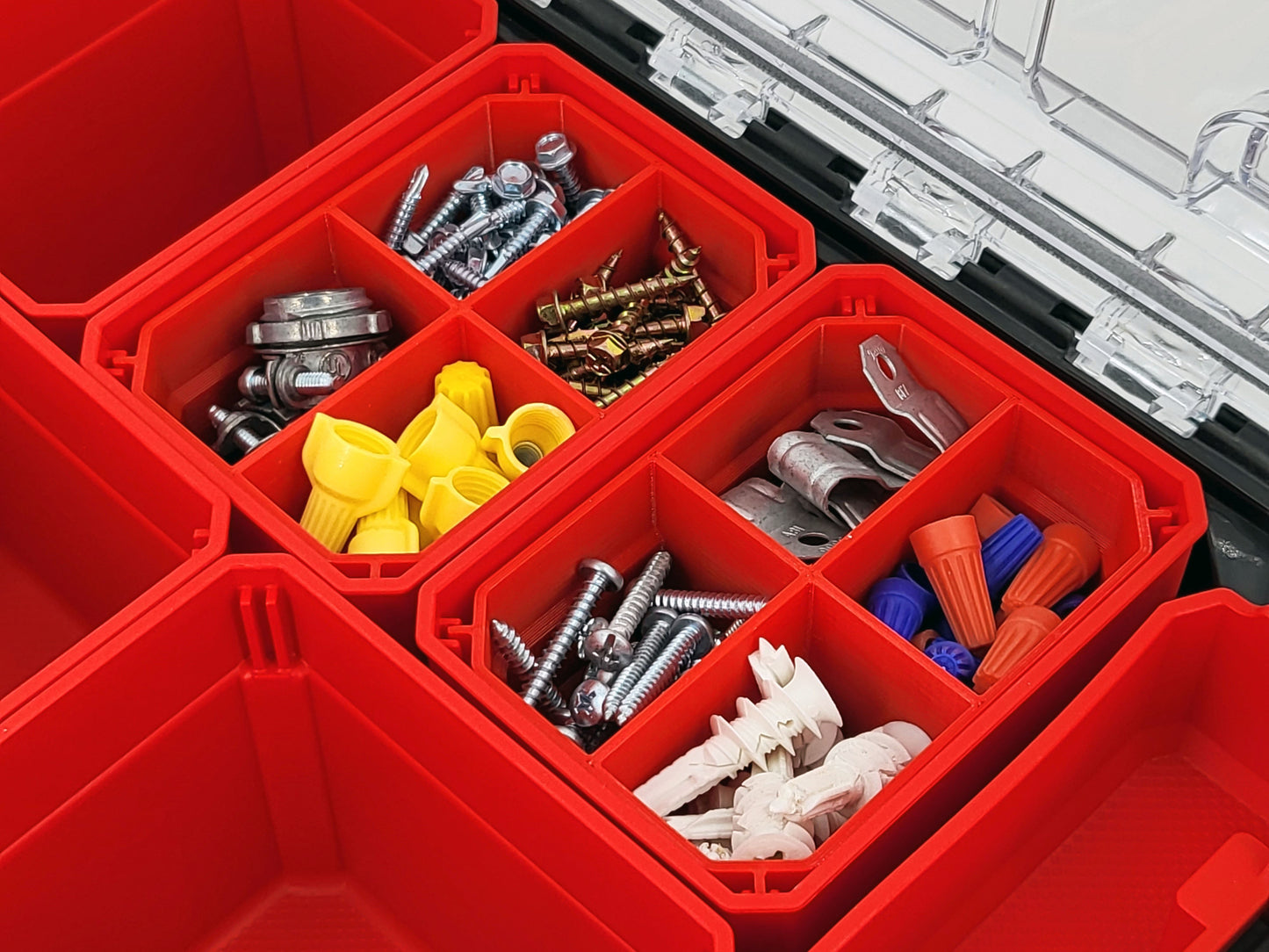 Craftsman VERSASTACK Organizer Compatible Small Nesting Bins - Red