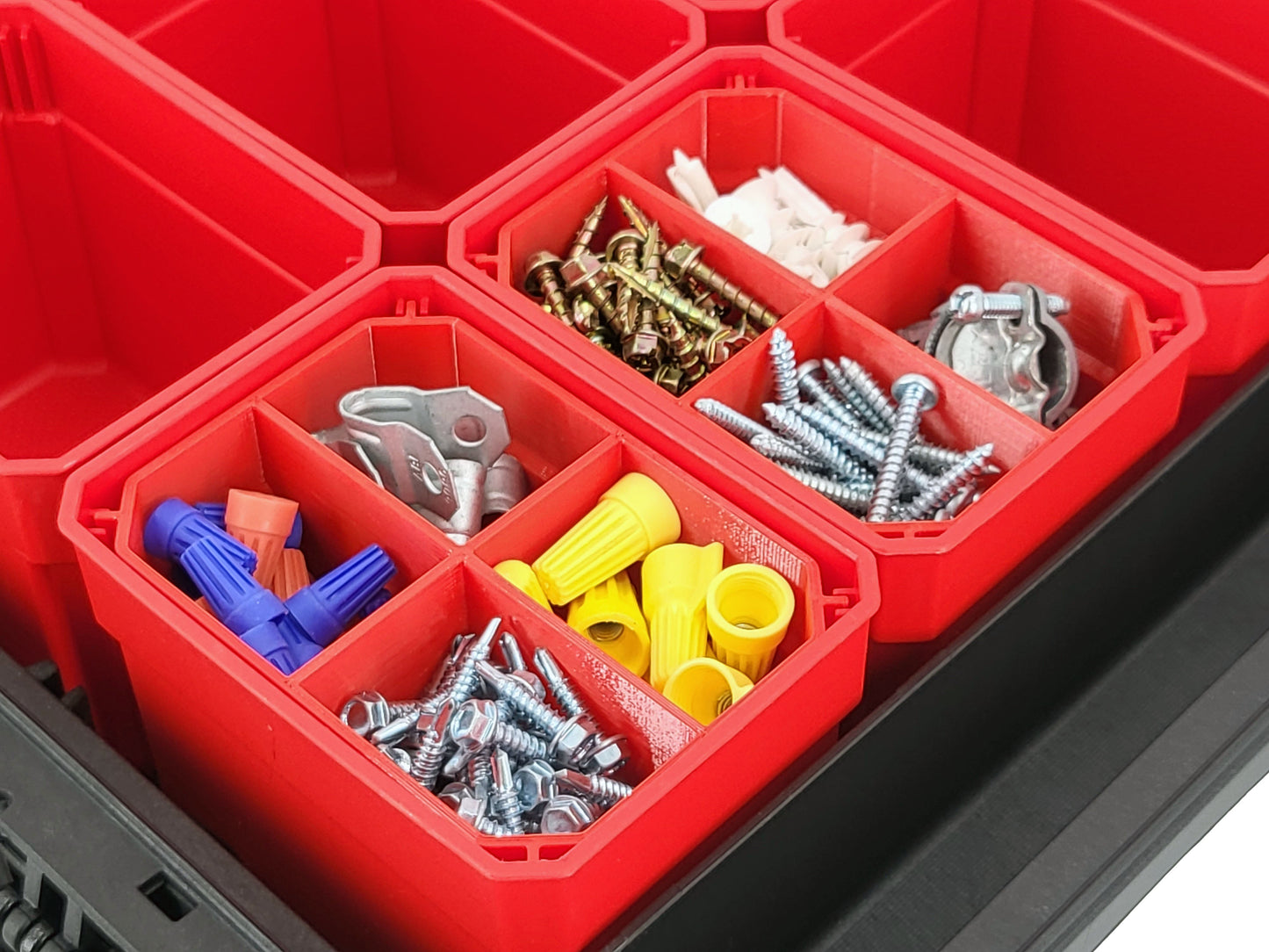 Craftsman TRADESTACK Organizer Compatible Small Nesting Bins - Red
