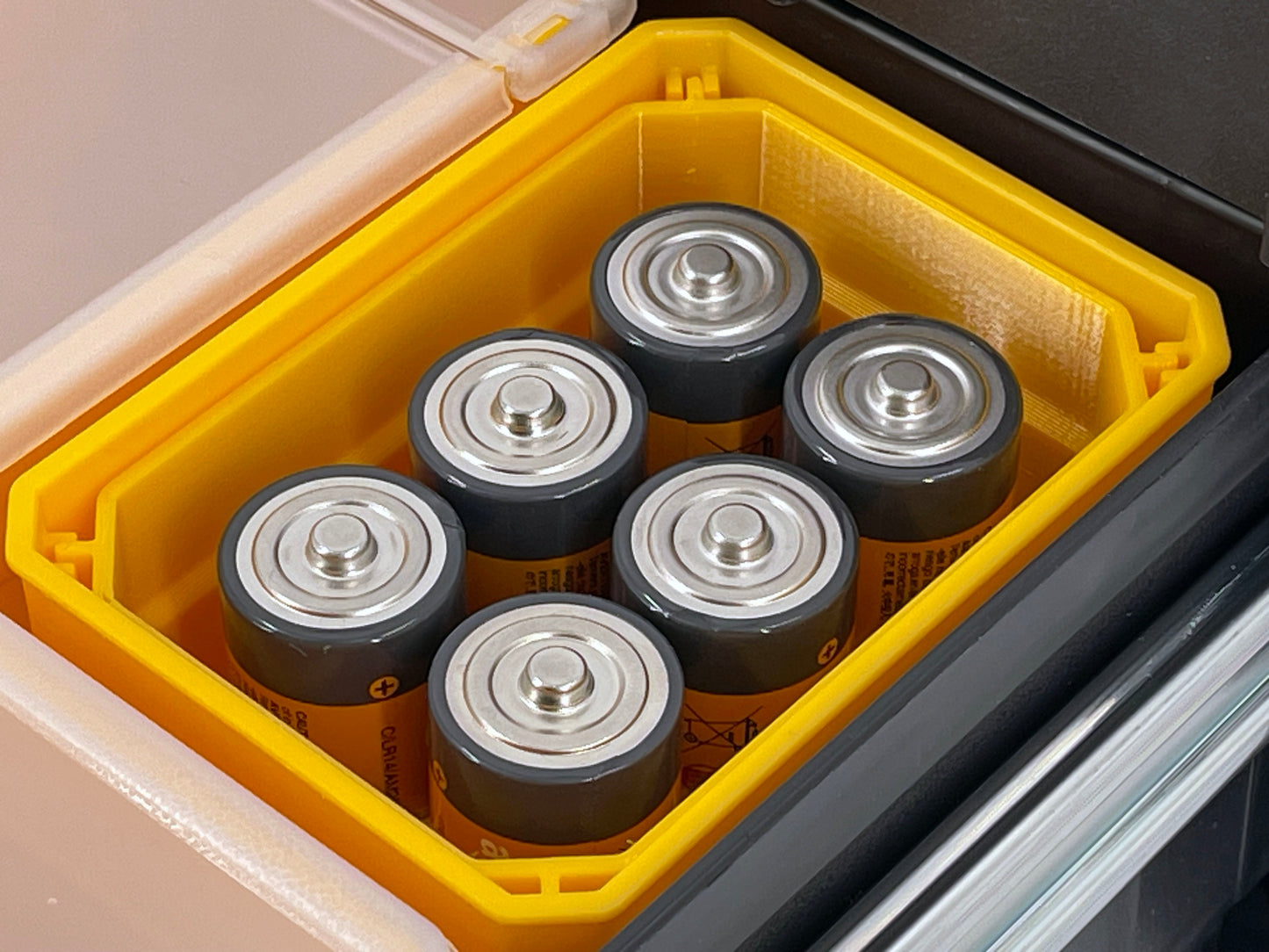 Dewalt TSTAK Single Deep Drawer Tool Compatible AA AAA C D 9V Battery Insert Bin