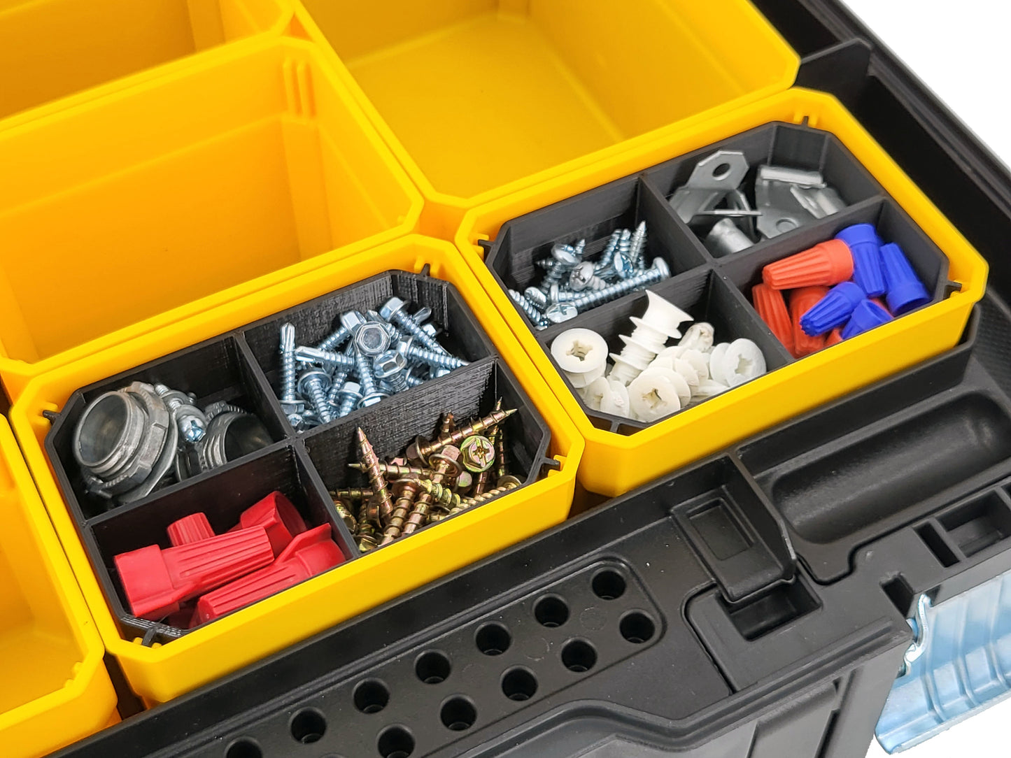 DeWalt TSTAK Organizer Compatible Small Nesting Bins - Black