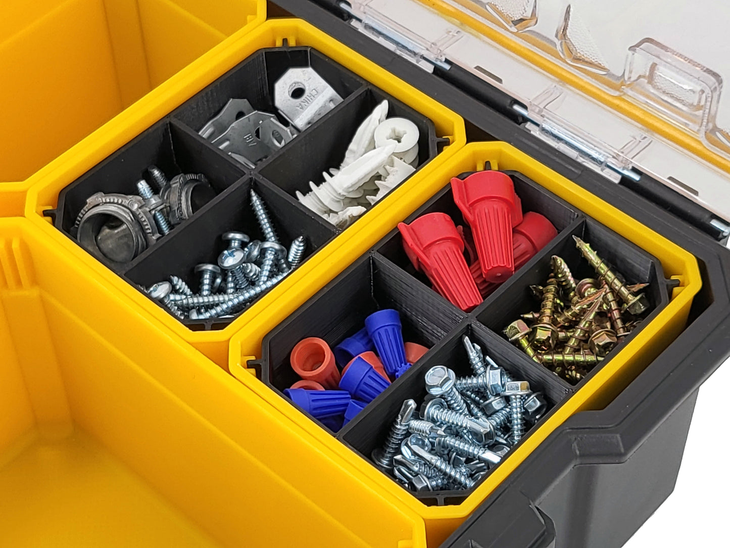 DeWalt Deep Pro Organizer Compatible Small Nesting Bins - Black