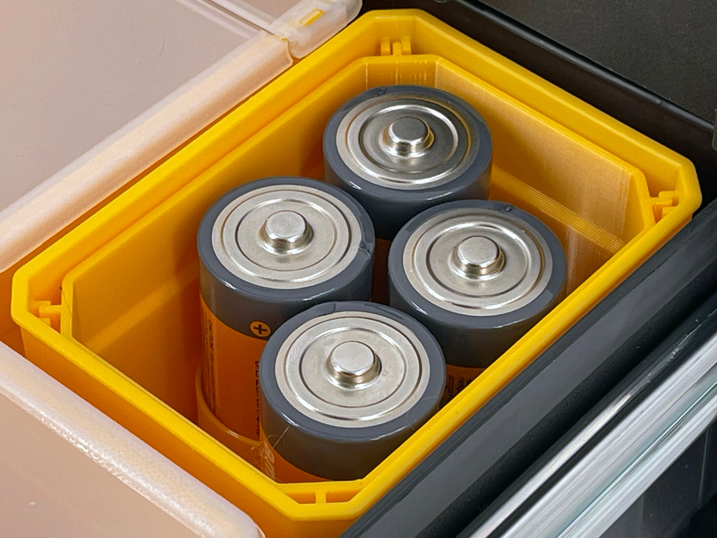 Dewalt TSTAK Single Deep Drawer Tool Compatible AA AAA C D 9V Battery Insert Bin