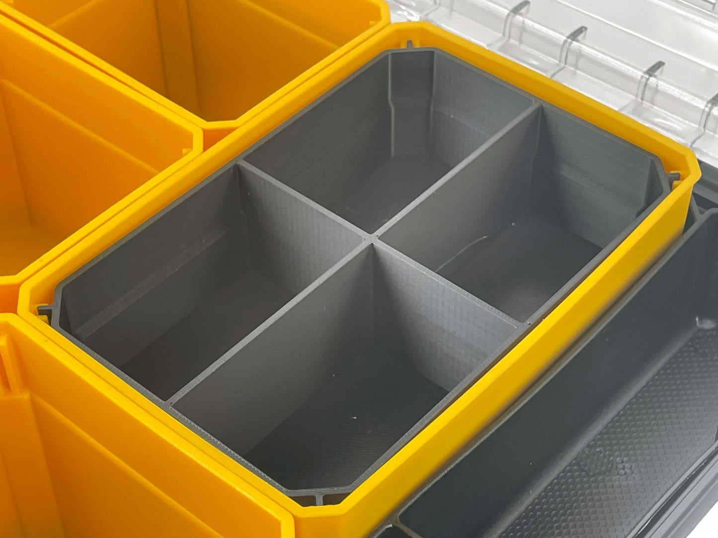 Dewalt TSTAK Organizer Compatible Large Nesting Bin Set - Black
