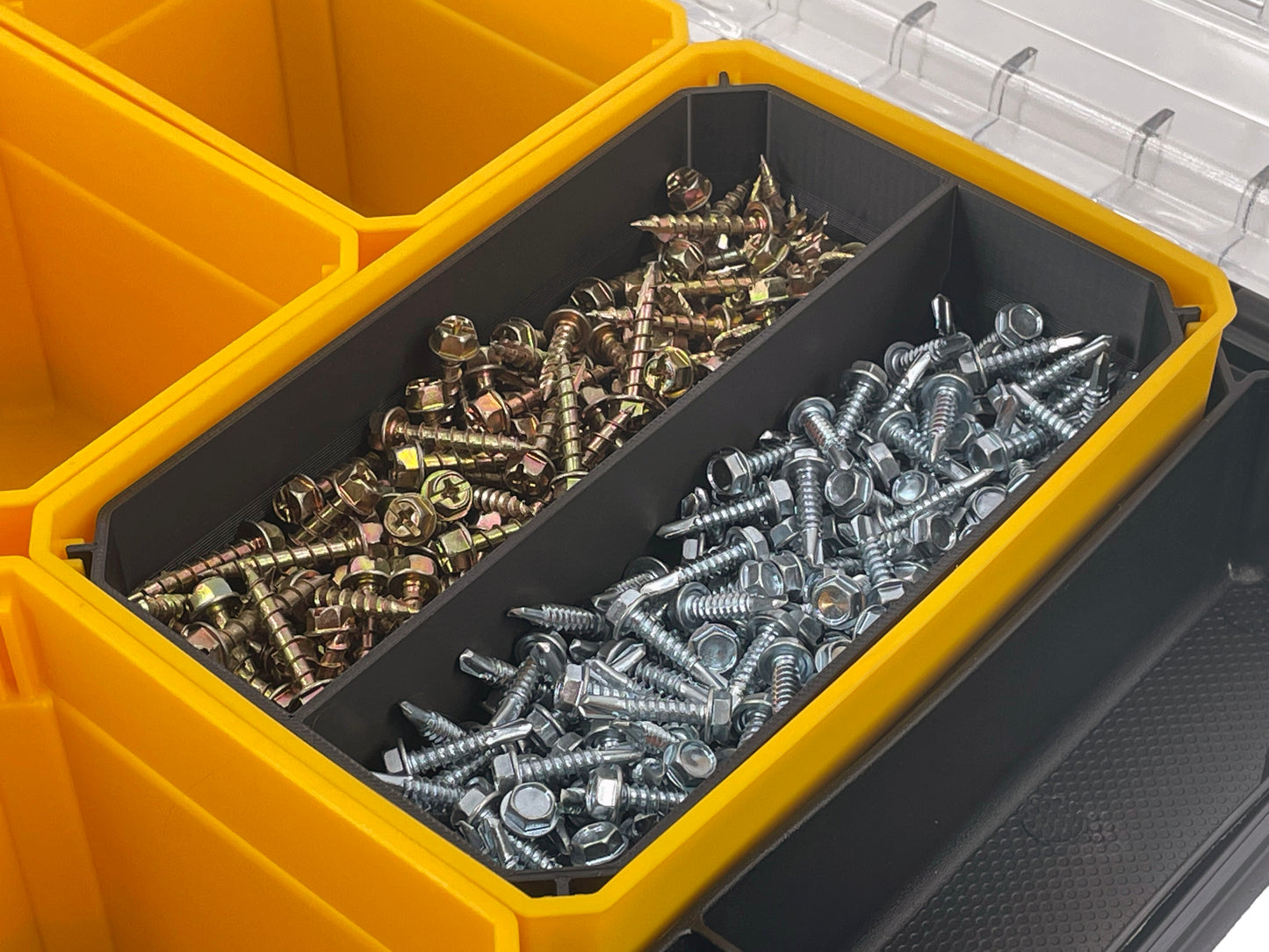 Dewalt TSTAK Organizer Compatible Large Nesting Bin Set - Black