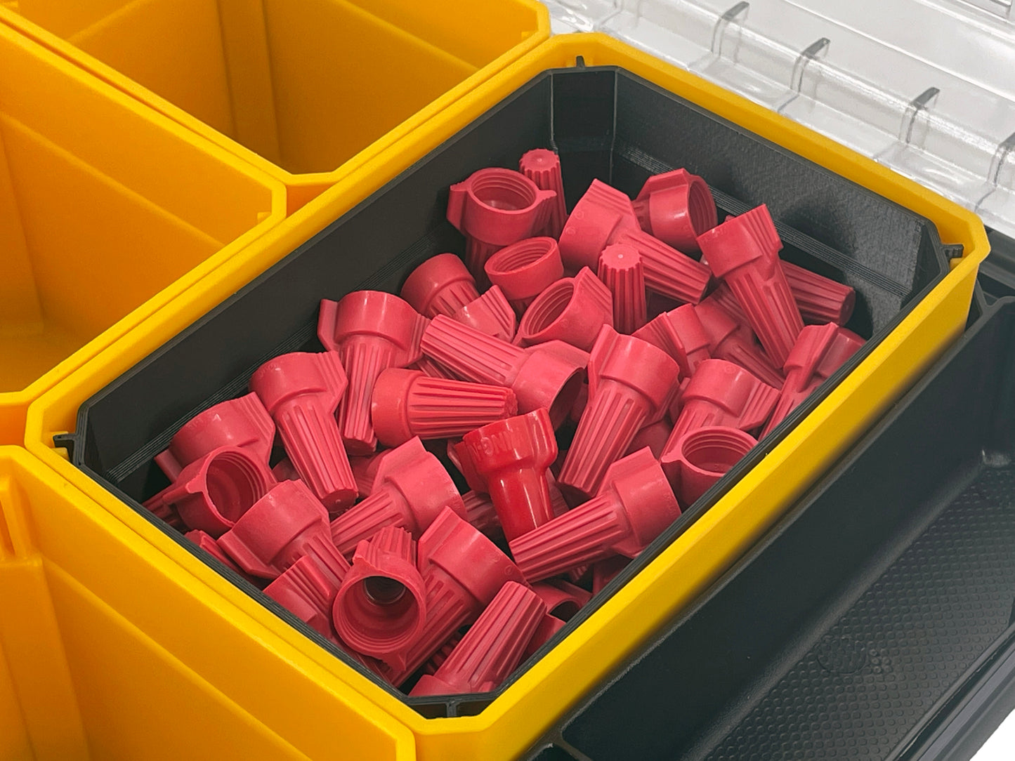 Dewalt TSTAK Organizer Compatible Large Nesting Bin Set - Black