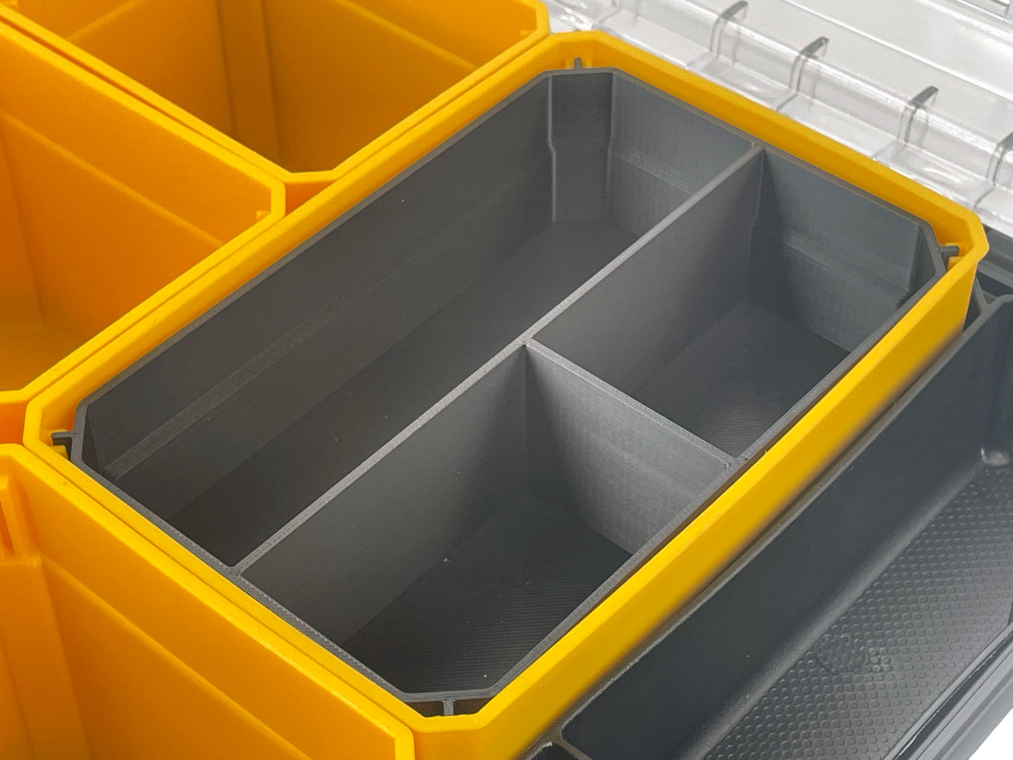 Dewalt TSTAK Organizer Compatible Large Nesting Bin Set - Black
