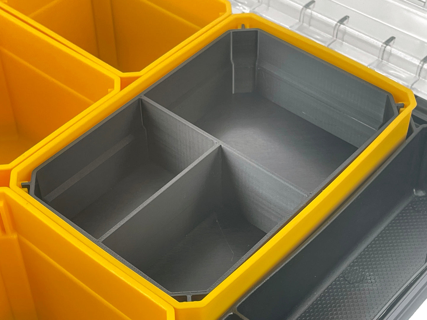 Dewalt TSTAK Organizer Compatible Large Nesting Bin Set - Black