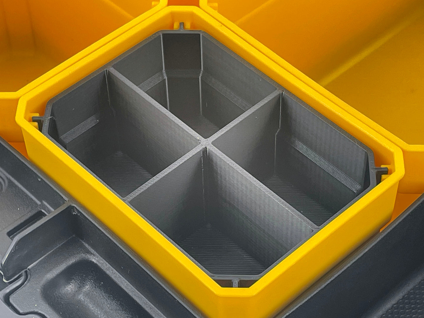 Dewalt TSTAK Organizer Compatible Small Nesting Bin Set - Black