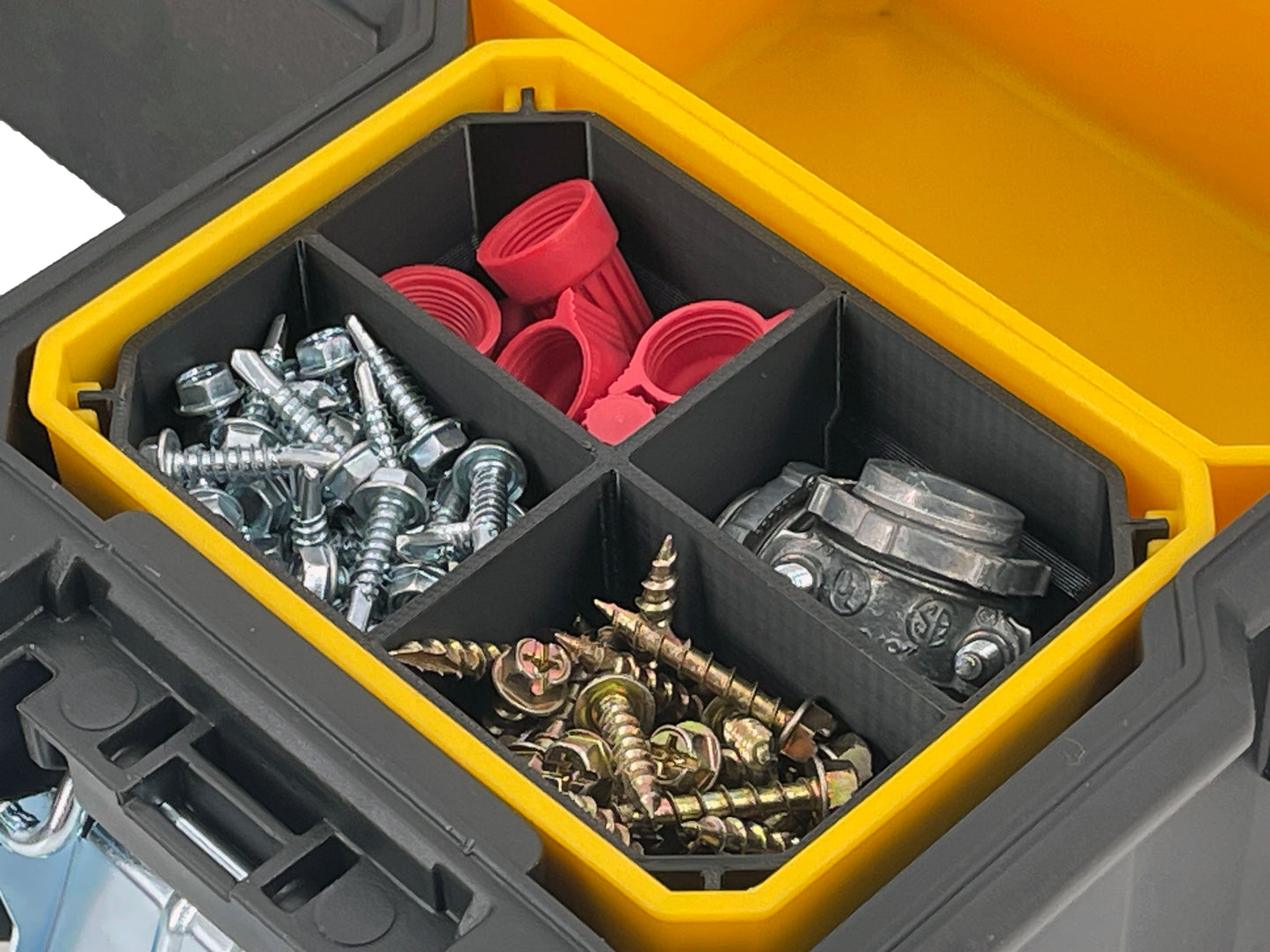Dewalt Deep Pro Organizer Compatible Small Nesting Bin Set - Black