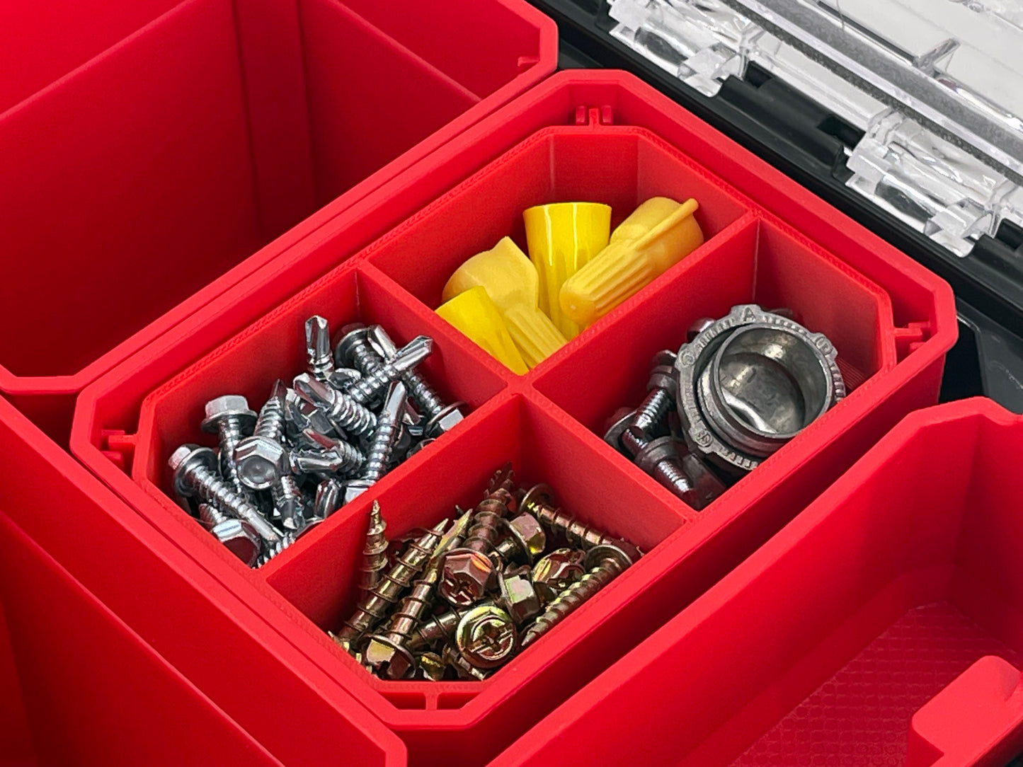 Craftsman Versastack Organizer Compatible Small Nesting Bin Set - Red