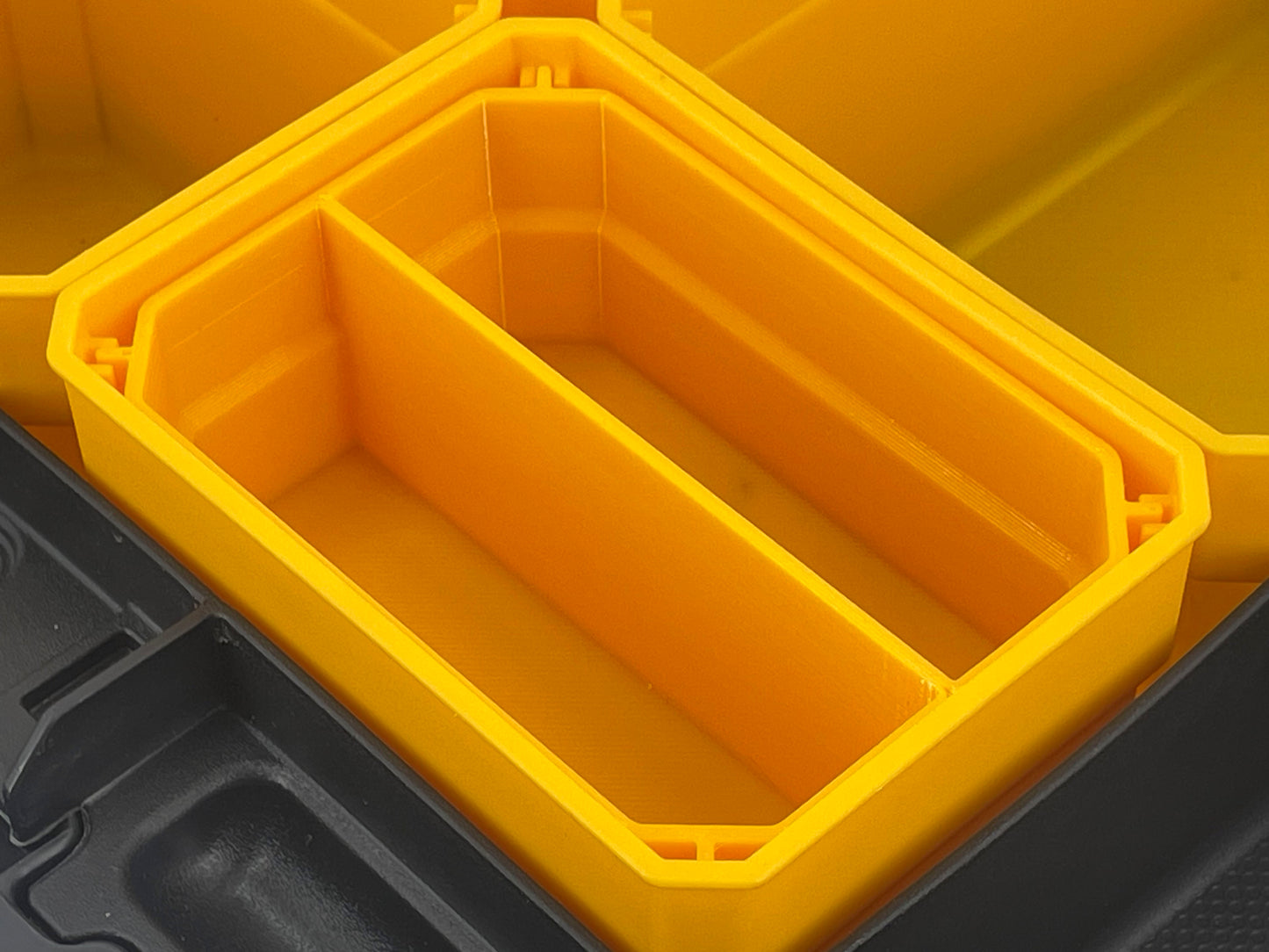 Dewalt TSTAK Organizer Compatible Small Nesting Bin Set - Yellow