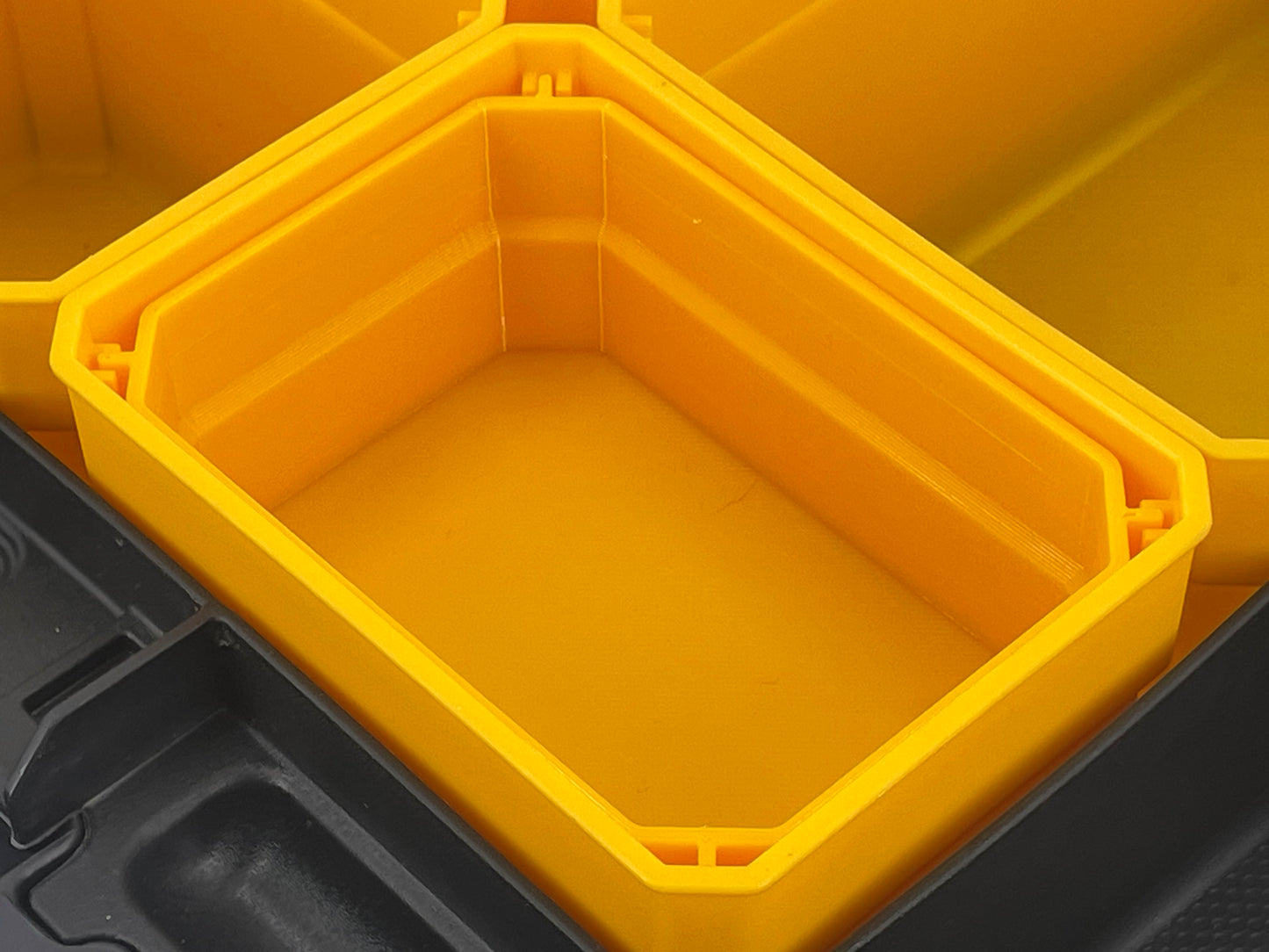 Dewalt TSTAK Organizer Compatible Small Nesting Bin Set - Yellow