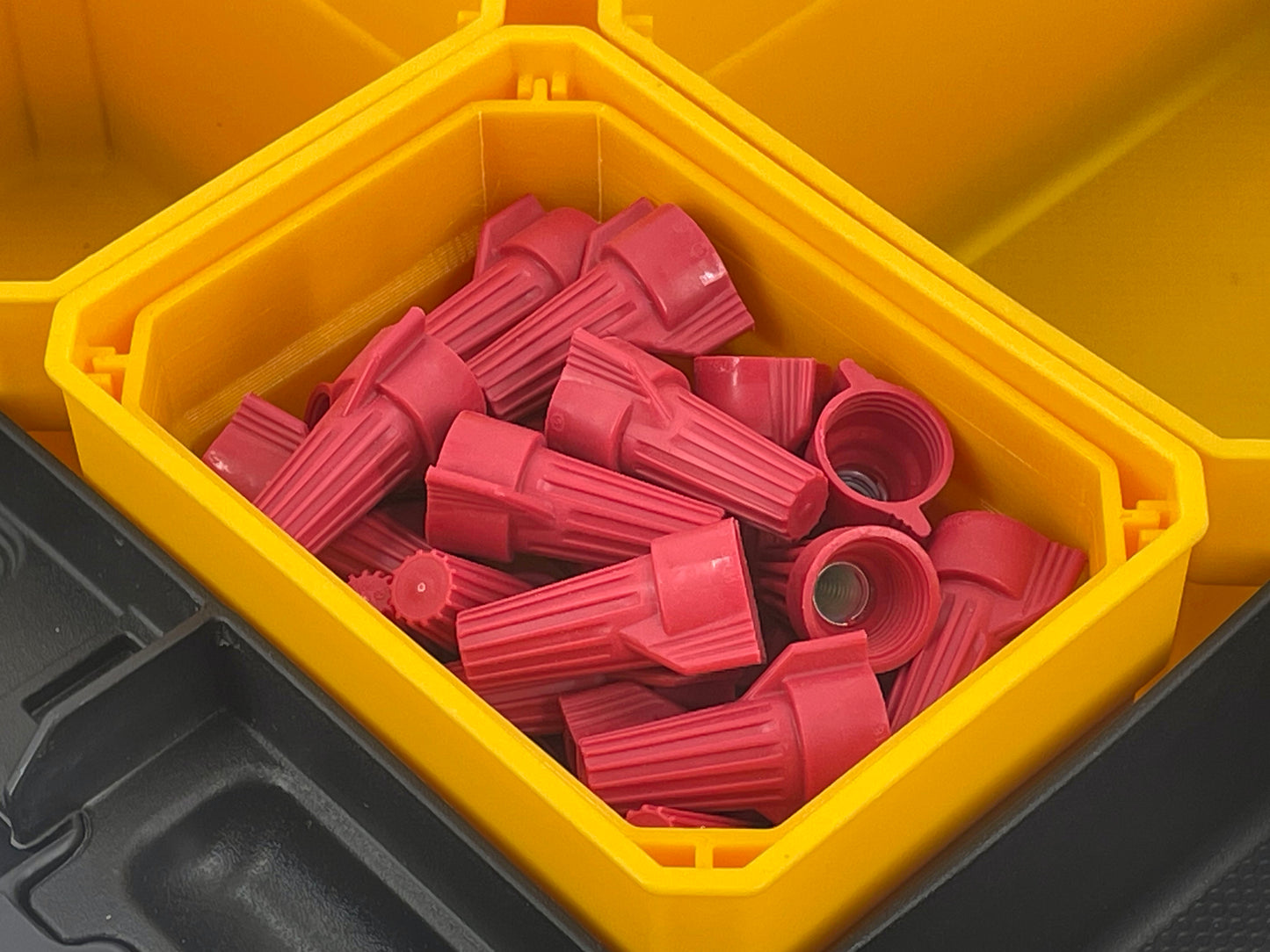 Dewalt TSTAK Organizer Compatible Small Nesting Bin Set - Yellow