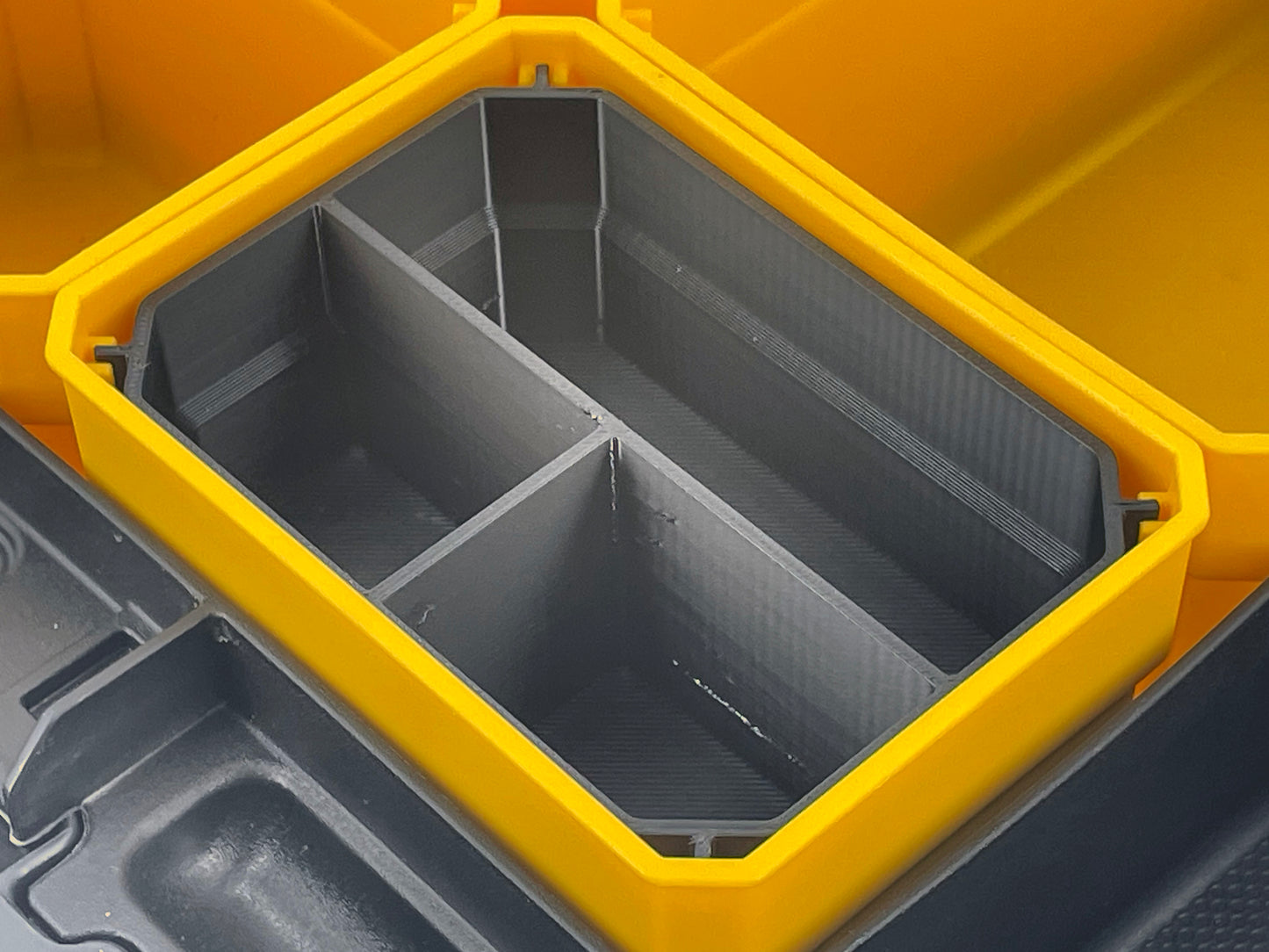 Dewalt TSTAK Organizer Compatible Small Nesting Bin Set - Black