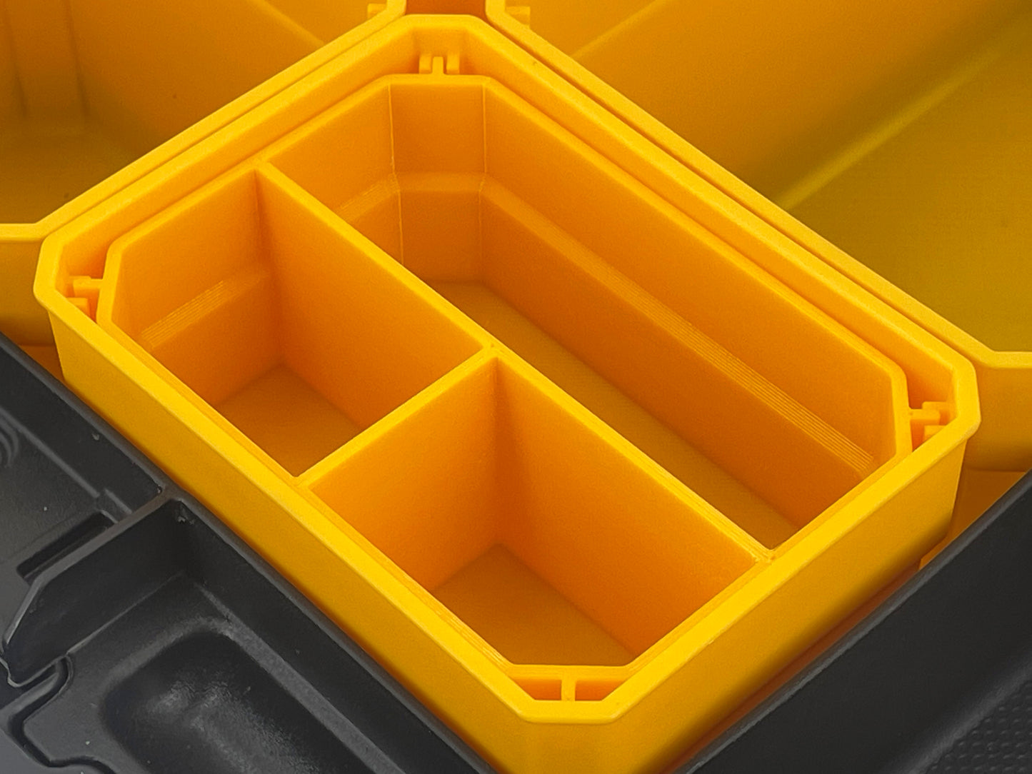 Dewalt TSTAK Organizer Compatible Small Nesting Bin Set - Yellow