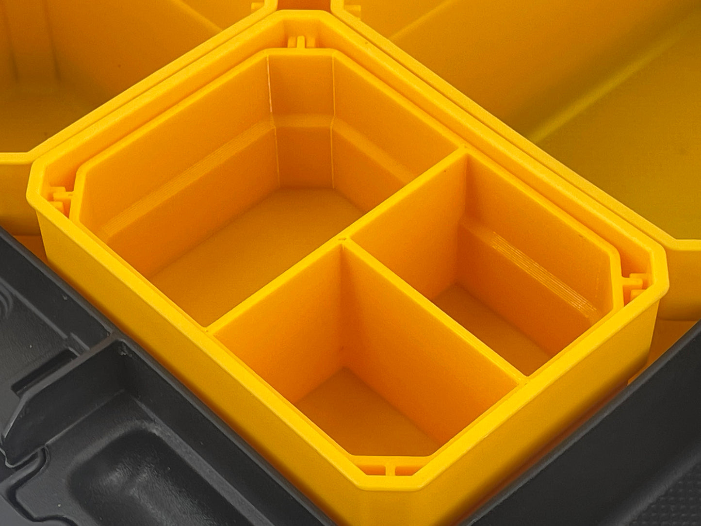 Dewalt TSTAK Organizer Compatible Small Nesting Bin Set - Yellow