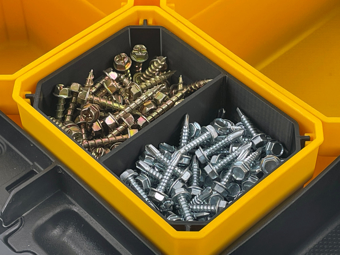 Dewalt TSTAK Organizer Compatible Small Nesting Bin Set - Black