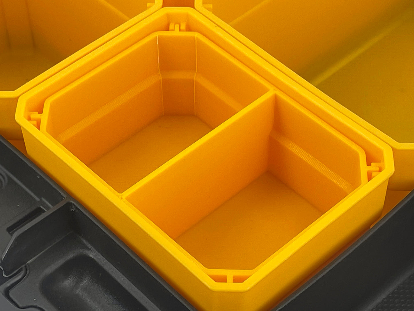 Dewalt TSTAK Organizer Compatible Small Nesting Bin Set - Yellow