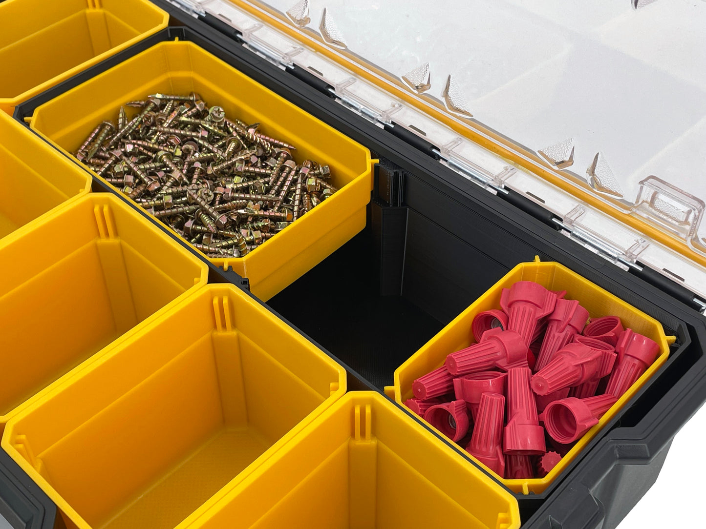 Dewalt Pro Organizer Compatible Extra Large Length Replacement Bin Cup - Black